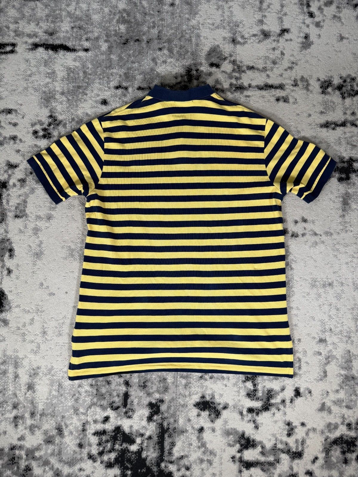 Polo Ralph Lauren Vintage Polo Ralph Lauren Yellow Blue Stripped Polo Shirt Size US XXL / EU 58 / 5 - 2 Thumbnail