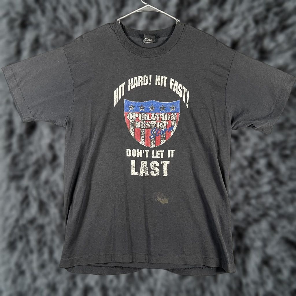 Vintage VINTAGE Operation Desert Storm Shirt Mens XL Graphic Military USA 90s Rare Tee Size US XL / EU 56 / 4 - 1 Thumbnail