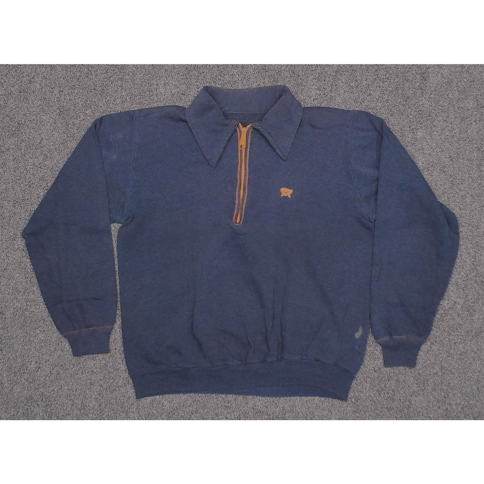 Sears Sears VTG 1970s Boxy Cropped Hands Off 1/4 Zip Sweatshirt Size US M / EU 48-50 / 2 - 3 Thumbnail
