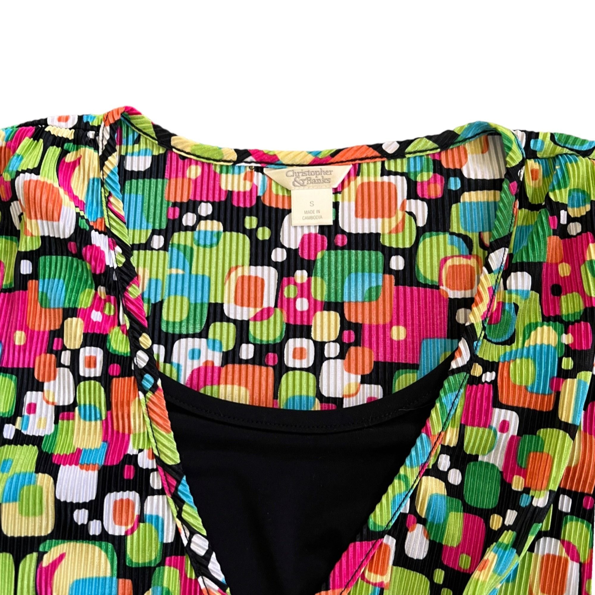 Vintage Vintage Christopher & Banks Novelty Print Mod Scrunch Babydo Size S / US 4 / IT 40 - 4 Thumbnail