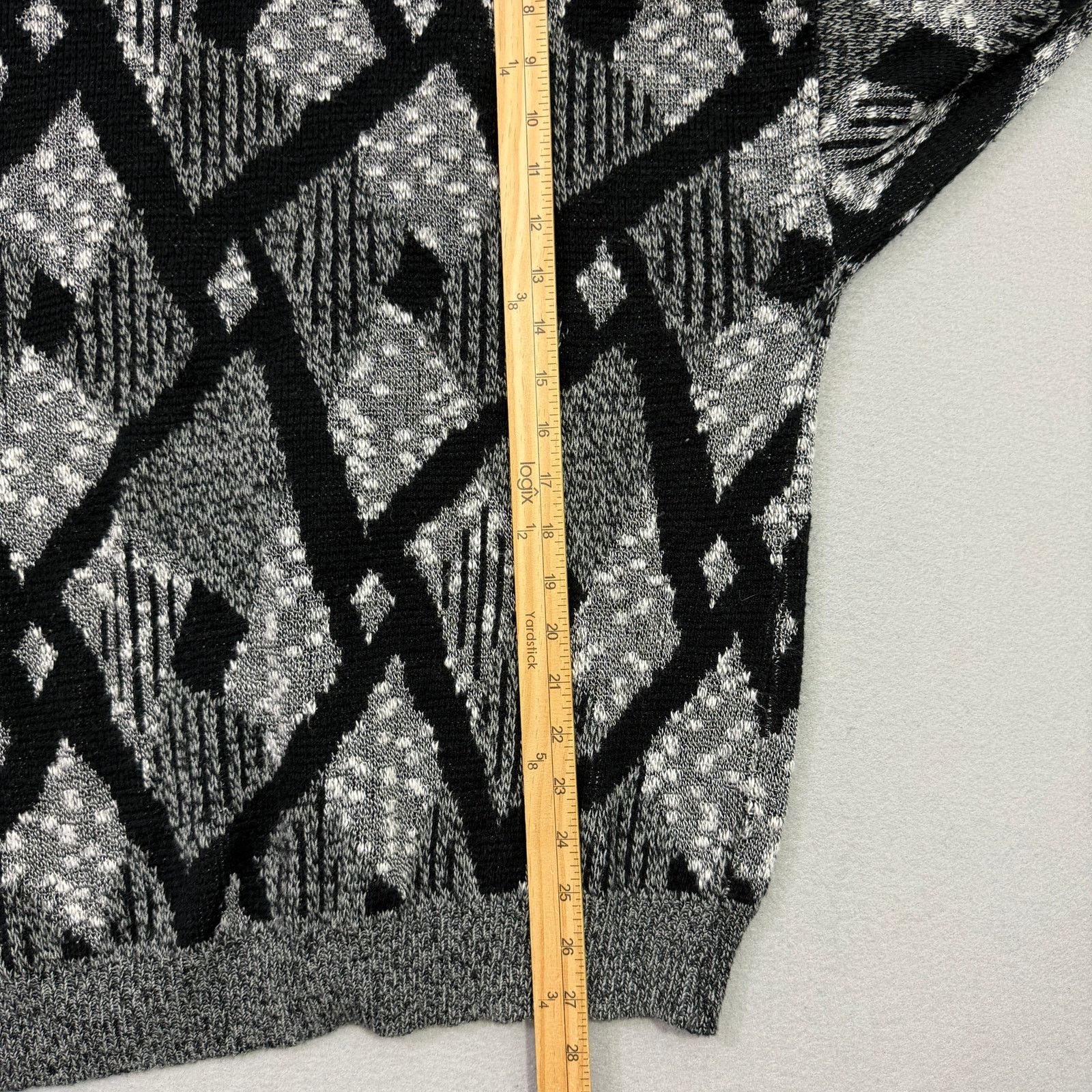 Vintage Vintage Sweater Graphix Cardigan Mens Large Geometric 90s Size US L / EU 52-54 / 3 - 8 Thumbnail