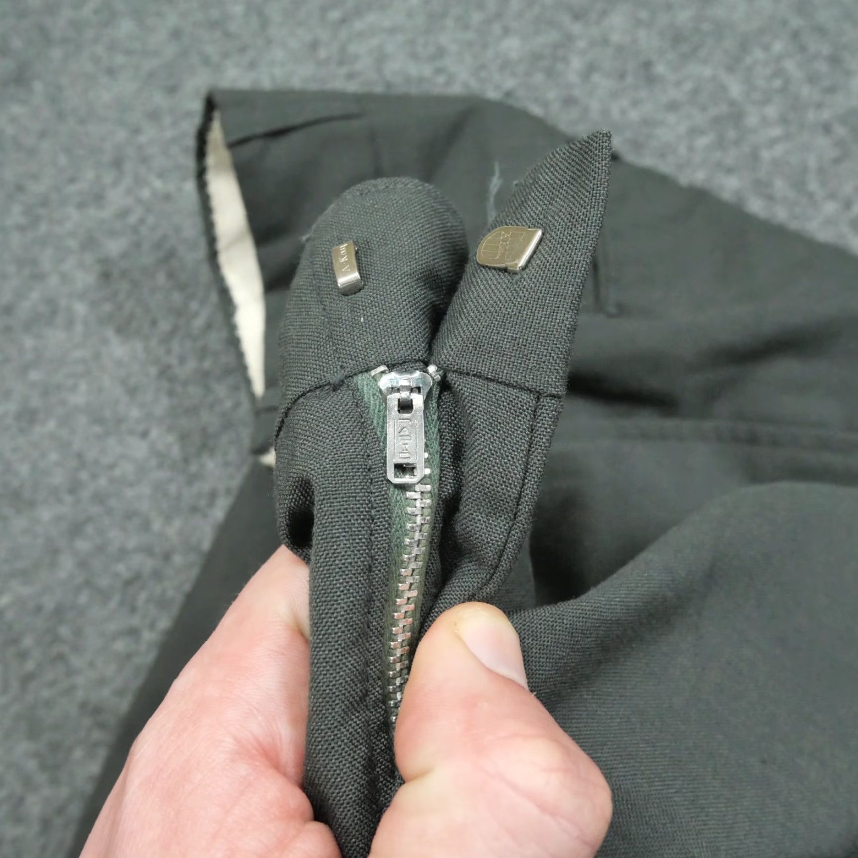 Vintage VINTAGE Ag 344 Pants Mens 31 32x33 Green Wool Blend Slacks 70s Size US 31 - 5 Thumbnail