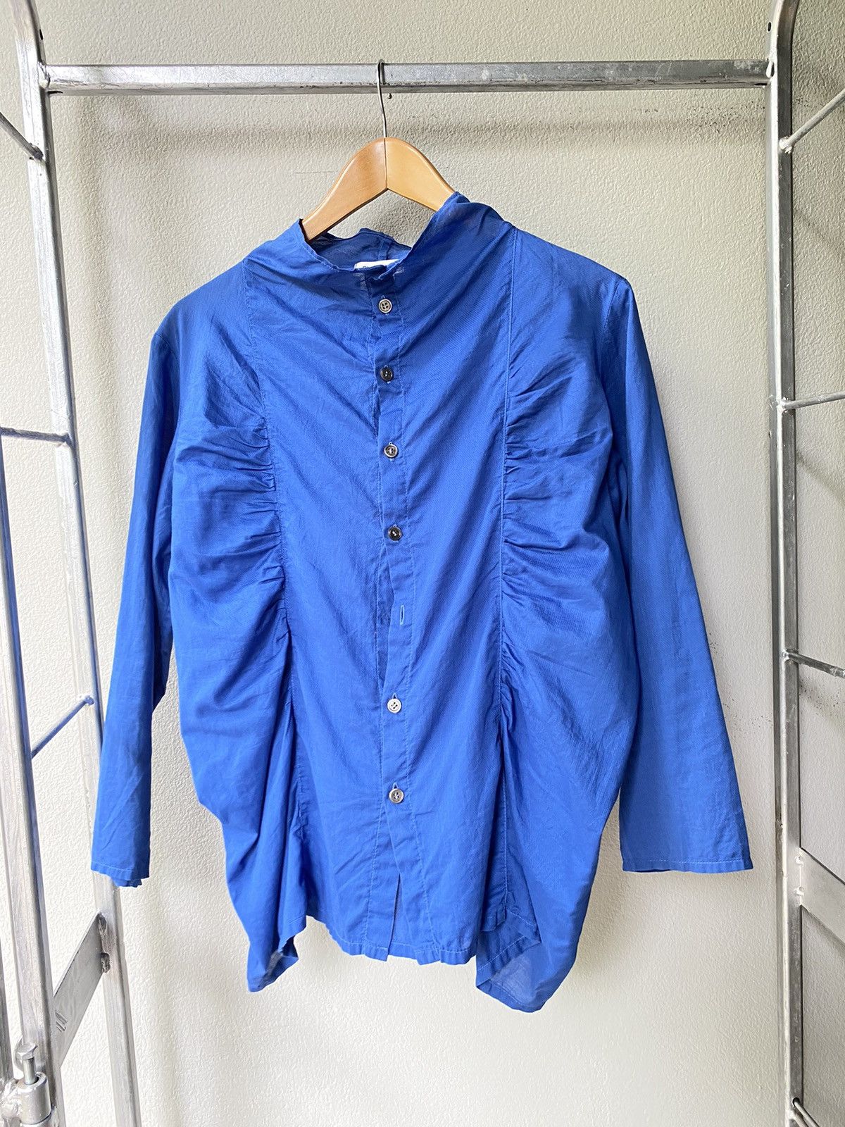 Issey Miyake Plantation blue blouse Size M / US 6-8 / IT 42-44 - 6 Thumbnail