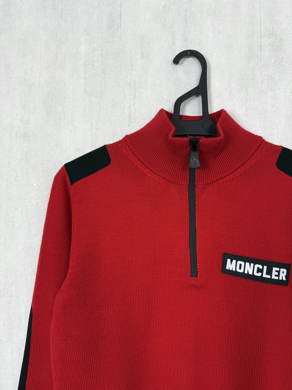Moncler Moncler Maglia Tricot Kids 1/4 Zip Wool Sweater Size 14/164 Size US XS / EU 42 / 0 - 4 Thumbnail