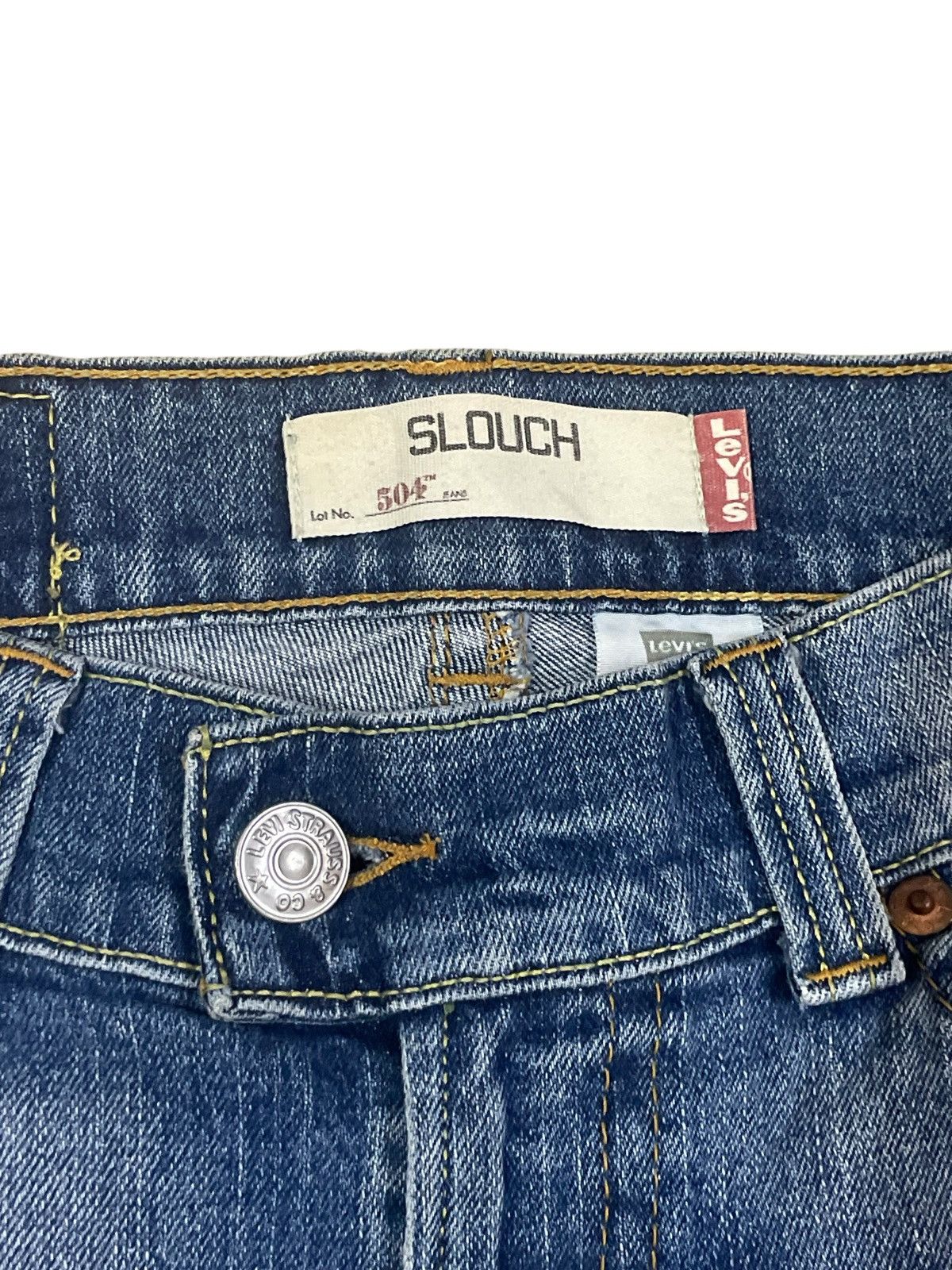 Levi's Vintage Y2K Levi’s 504 Slouch Low Rise Flare Jeans #187 Size 29" - 10 Thumbnail