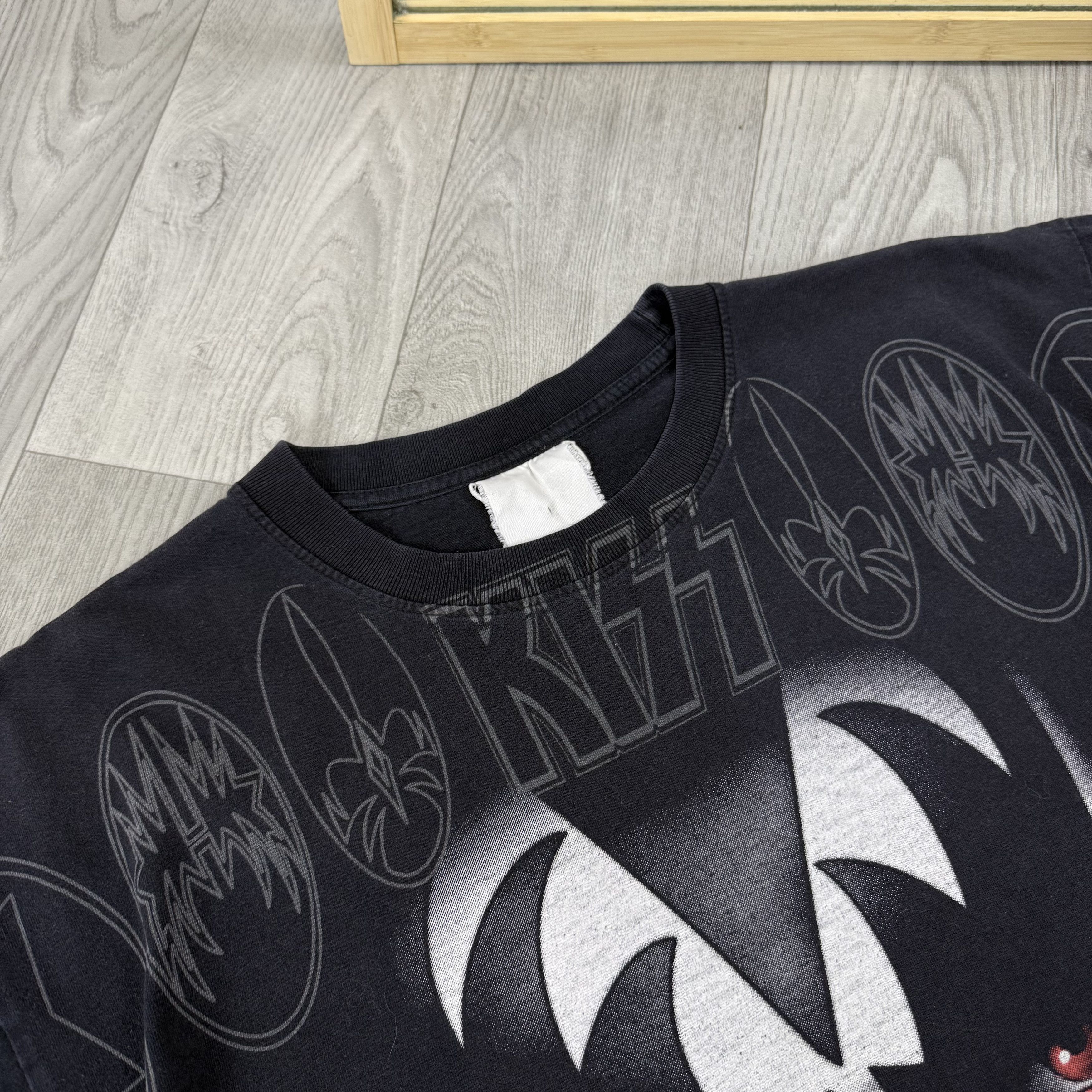 KISS Vintage KISS 90s Graphic Black Tee Shirt XL Size US XL / EU 56 / 4 - 9 Thumbnail
