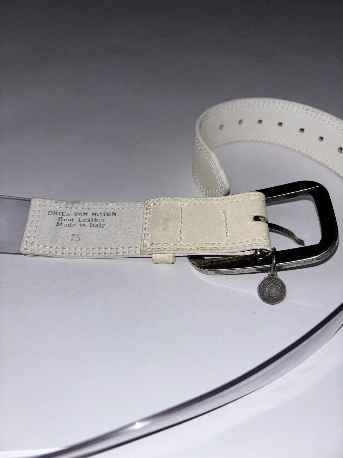 Dries Van Noten 90’s Dries Van Noten PVC/Leather Belt Size ONE SIZE - 5 Thumbnail