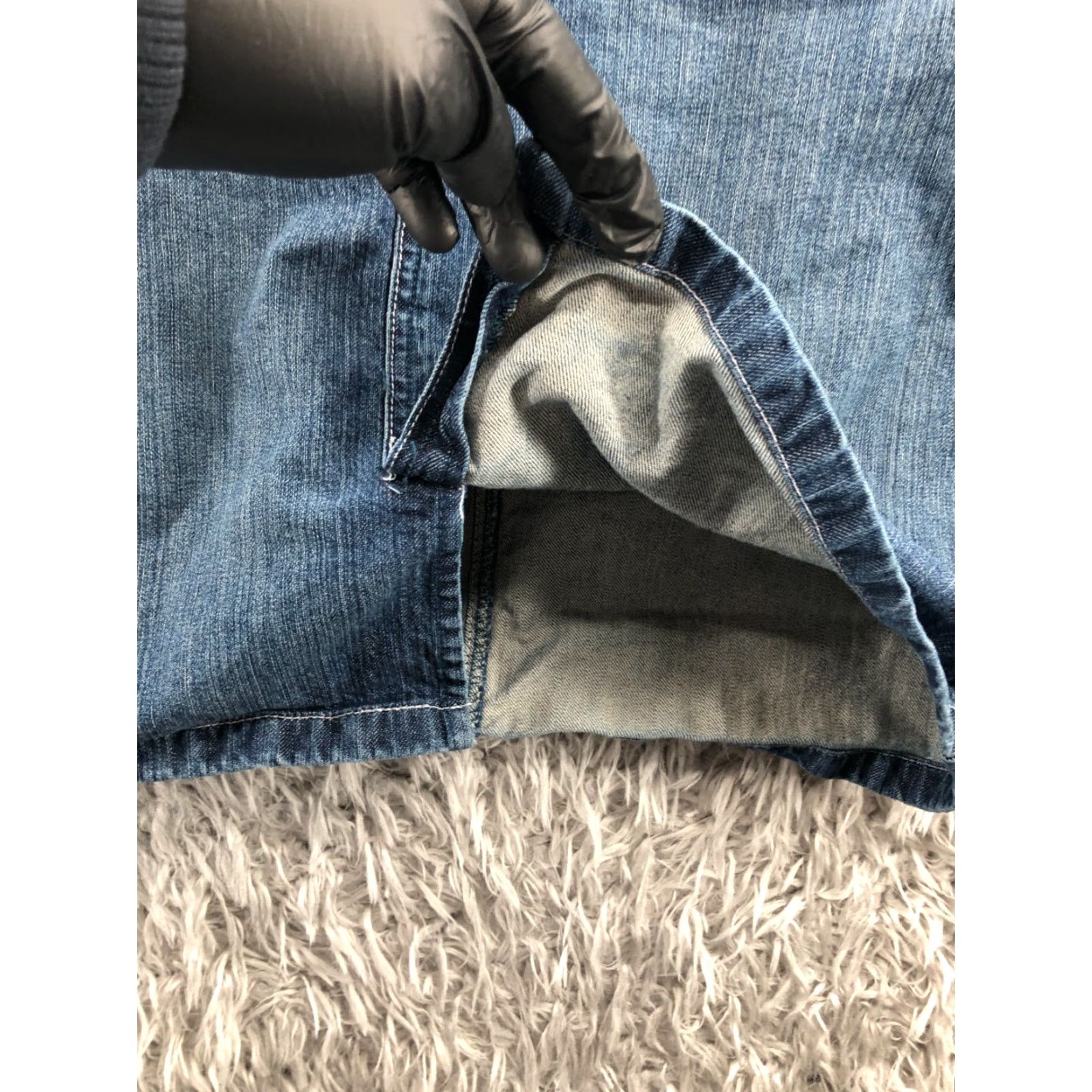 Old Navy Old Navy Denim Midi Skirt Womens Size 16 Blue Front Slit Regular Rise Midi Skirt Ladies 16 Blue Denim Slit Pockets Logo All Seasons Size 38" / US 16 / IT 52 - 4 Thumbnail