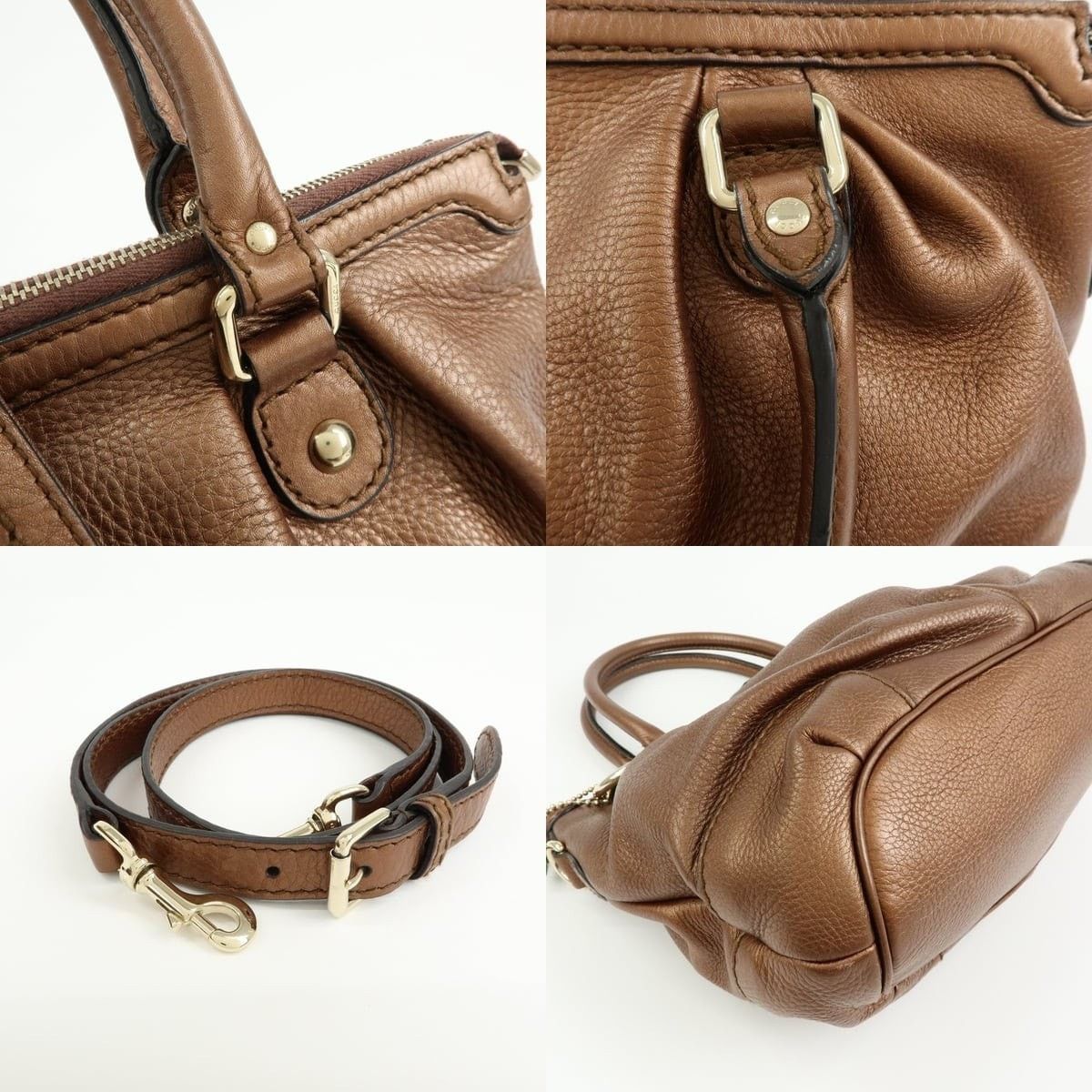 Gucci Gucci Sukey Interlocking G Calfskin Shoulder Bag Brown Size ONE SIZE - 4 Thumbnail