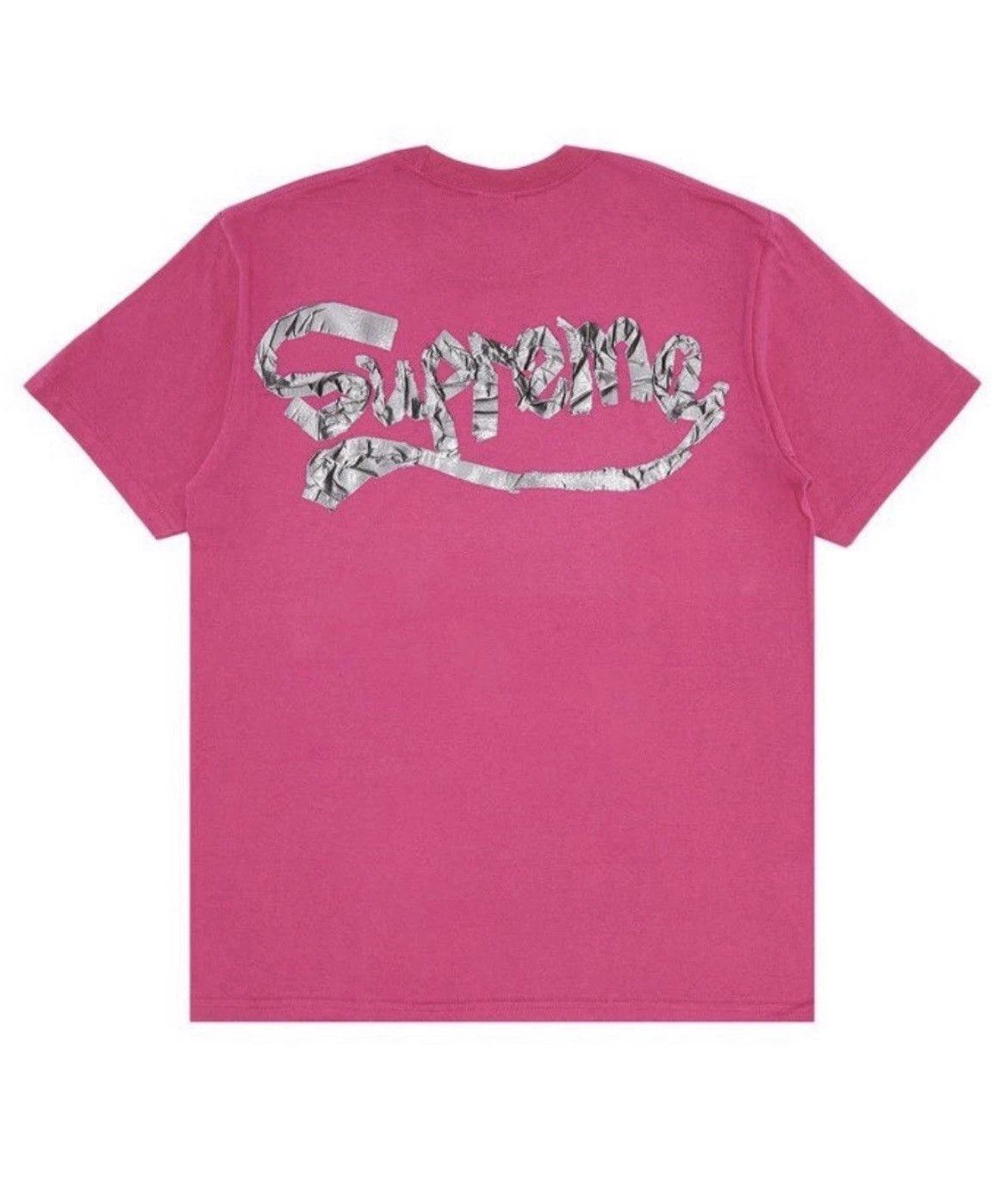 Supreme Supreme Tape Tee Fuscia Size US L / EU 52-54 / 3 - 1 Thumbnail