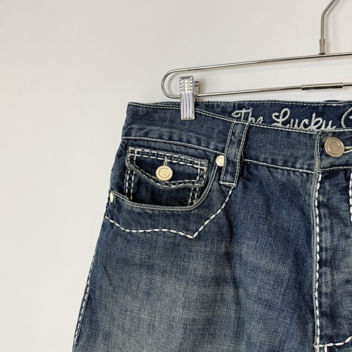 Coogi Vtg 2000s Coogi Faded Contrast Stitch Baggy Jorts ERD Grunge Size US 36 / EU 52 - 8 Thumbnail