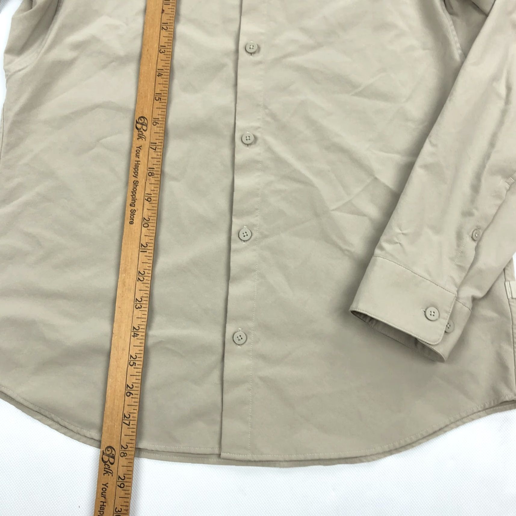 Lululemon Lululemon Men's Long Sleeve Button-Down Shirt Casual Size M Beige Size US M / EU 48-50 / 2 - 3 Thumbnail