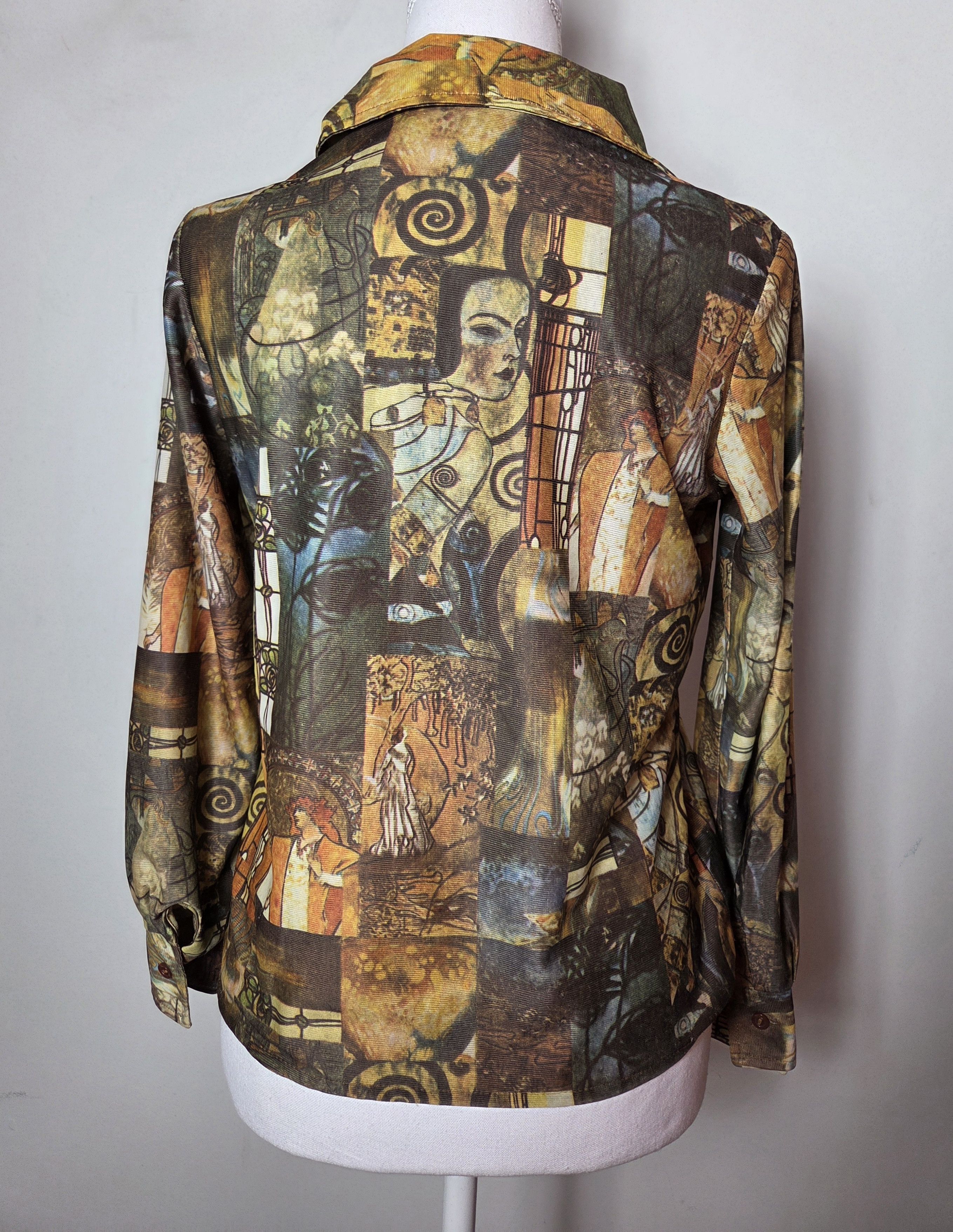 Vintage Vintage 1996 Picasso art printed blouse Size S / US 4 / IT 40 - 6 Thumbnail