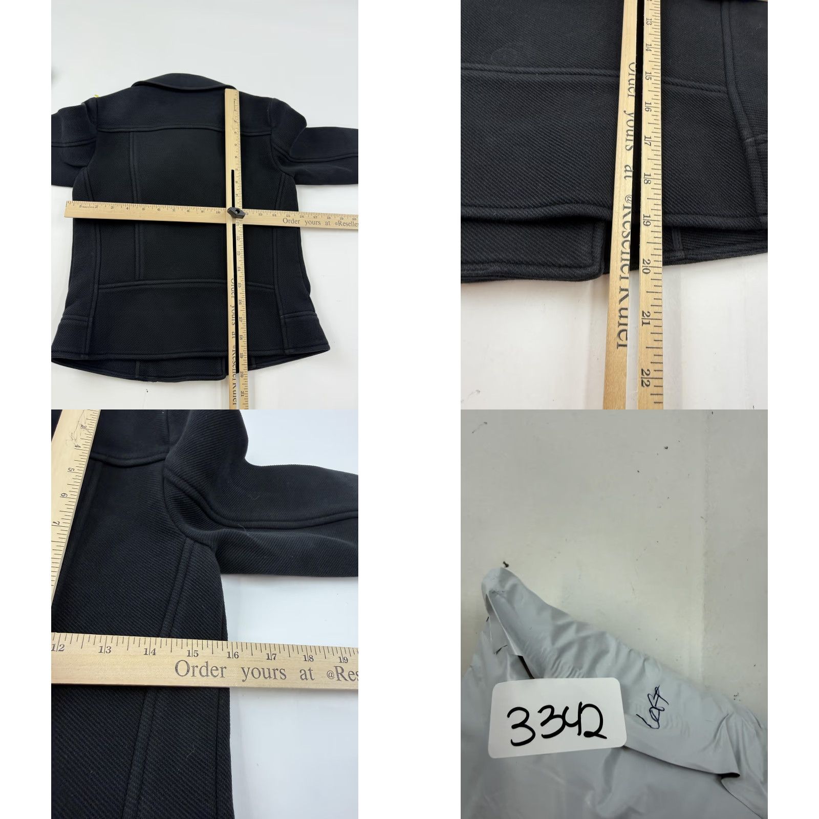 Ann Taylor Ann Taylor Jacket Womens Petite 0P Black Cotton Blend Moto Biker Zip Jacket Size XS / US 0-2 / IT 36-38 - 8 Thumbnail