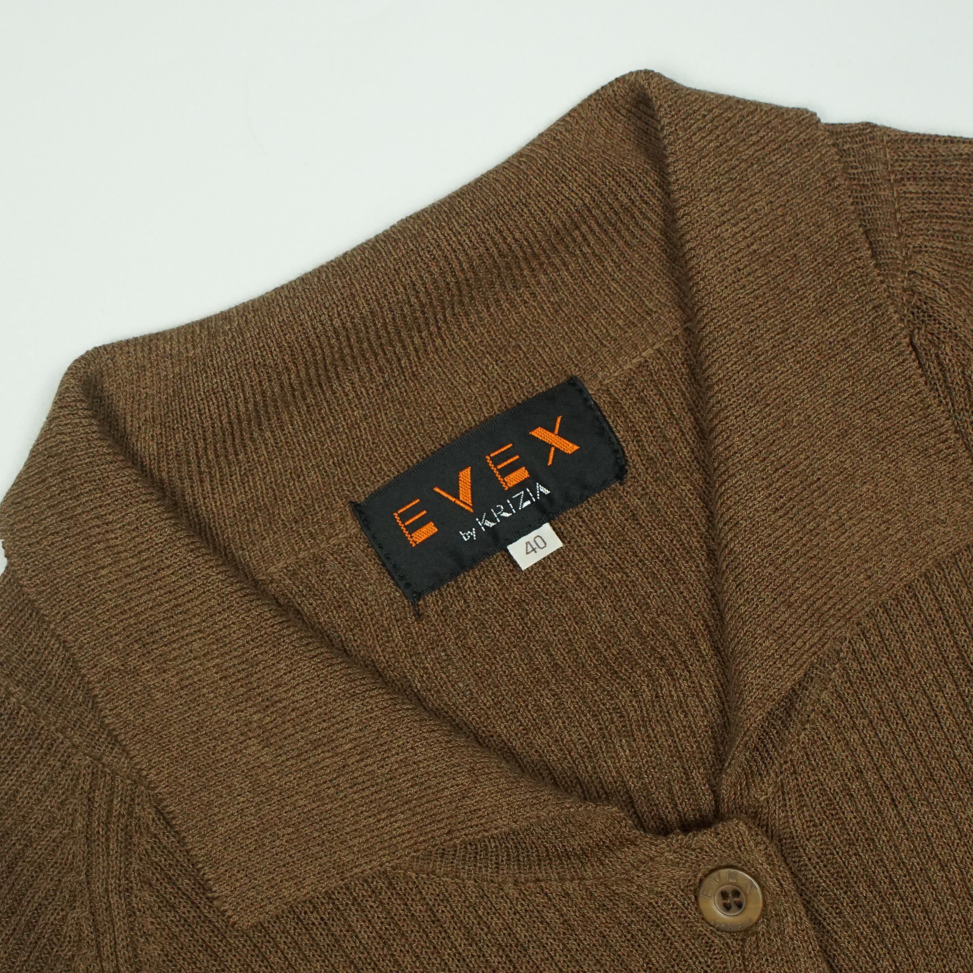 Krizia *NoTariff Krizia Evex Knitted Collar Sweatshirt Size S / US 4 / IT 40 - 5 Thumbnail
