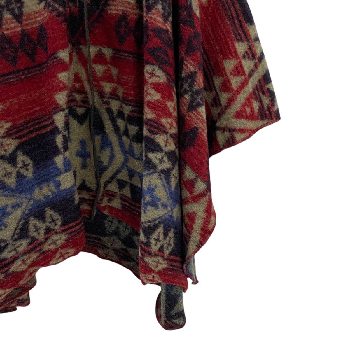 Japanese Brand Vintage Rule Ardites Aztex Navajo Art Knit Italian Ponchos Size ONE SIZE - 3 Thumbnail