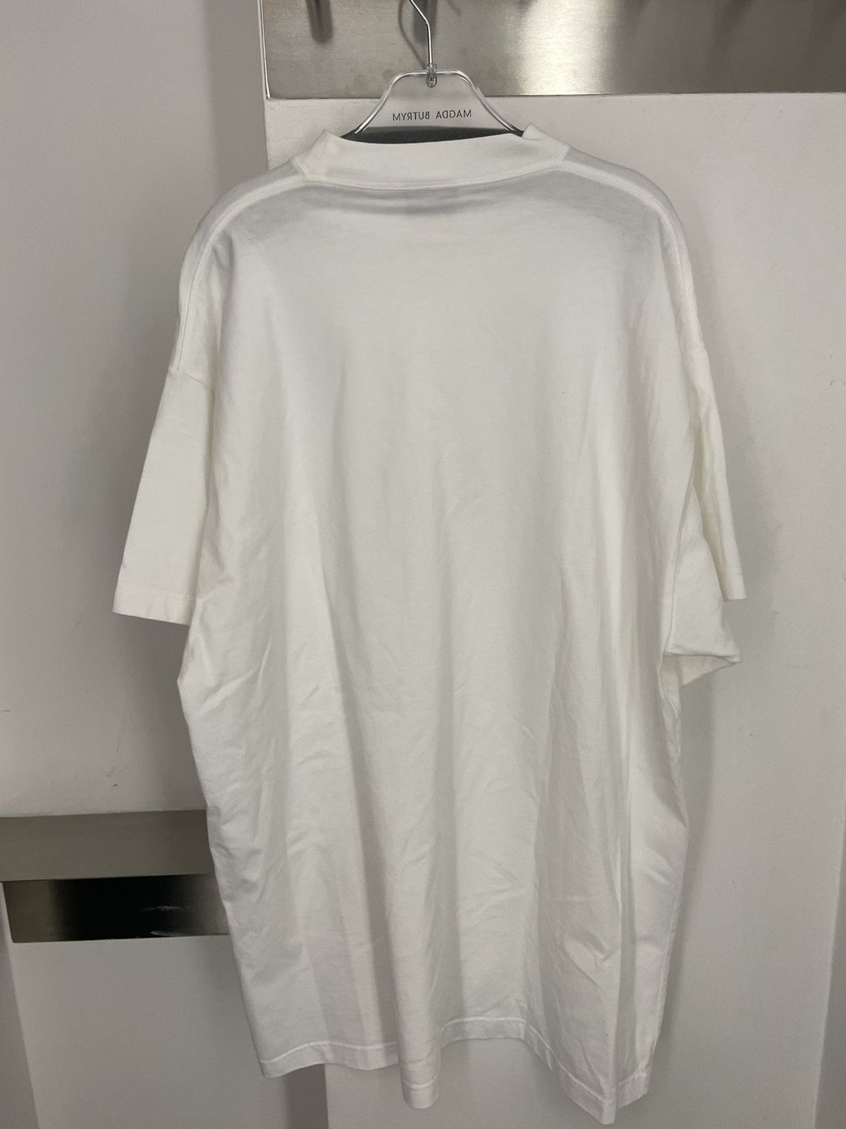 Balenciaga SAMPLE STICKER T-SHIRT IN WHITE Size US S / EU 44-46 / 1 - 4 Thumbnail