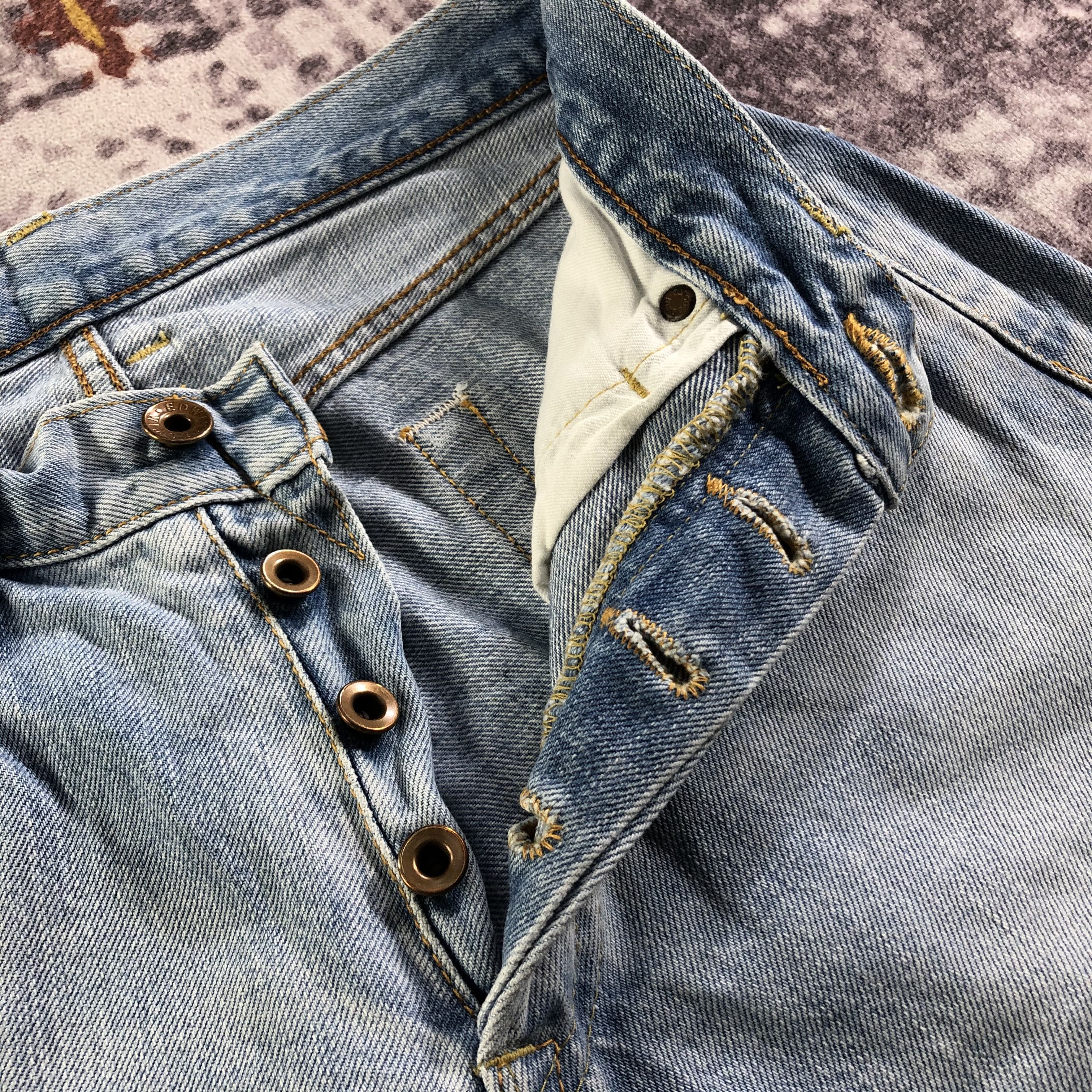 Edwin × Vintage Vintage Light Wash Edwin 505 Selvedge Jeans-JM3624 Size 28" / US 6 / IT 42 - 7 Thumbnail