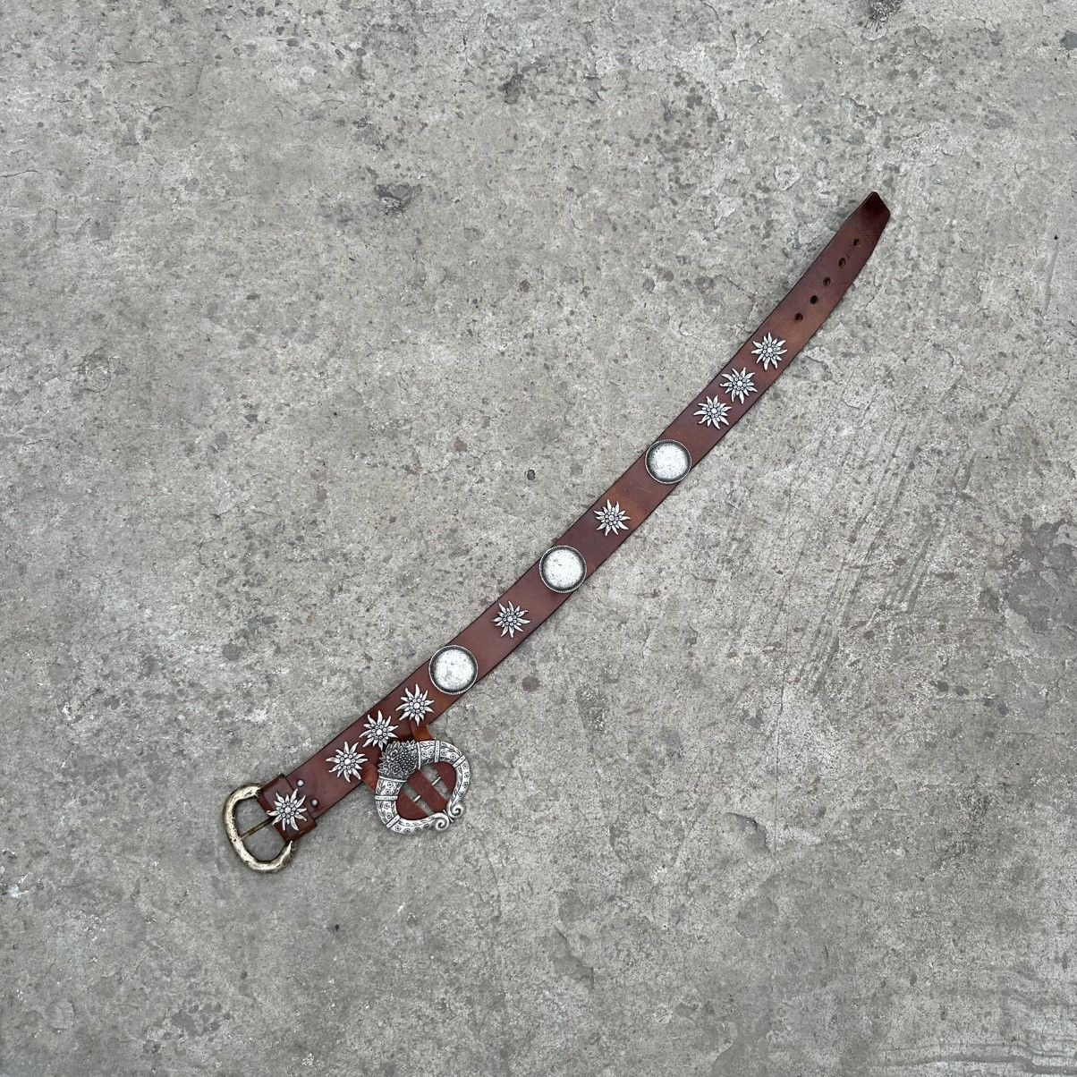 20471120 × Japanese Brand × Numero 00 Vintage Japanese Style Leather Belt Cowboy Style Y2K Archive Size ONE SIZE - 3 Thumbnail