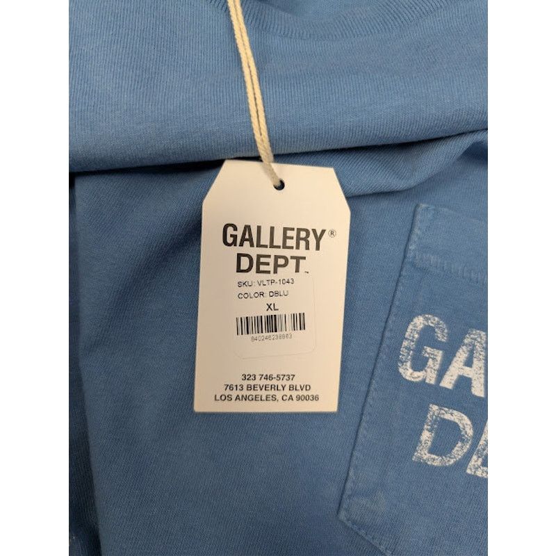 Gallery Dept. o1rshd1 Vintage Logo Painted T-Shirt in Dusty Blue Size US XL / EU 56 / 4 - 21 Thumbnail