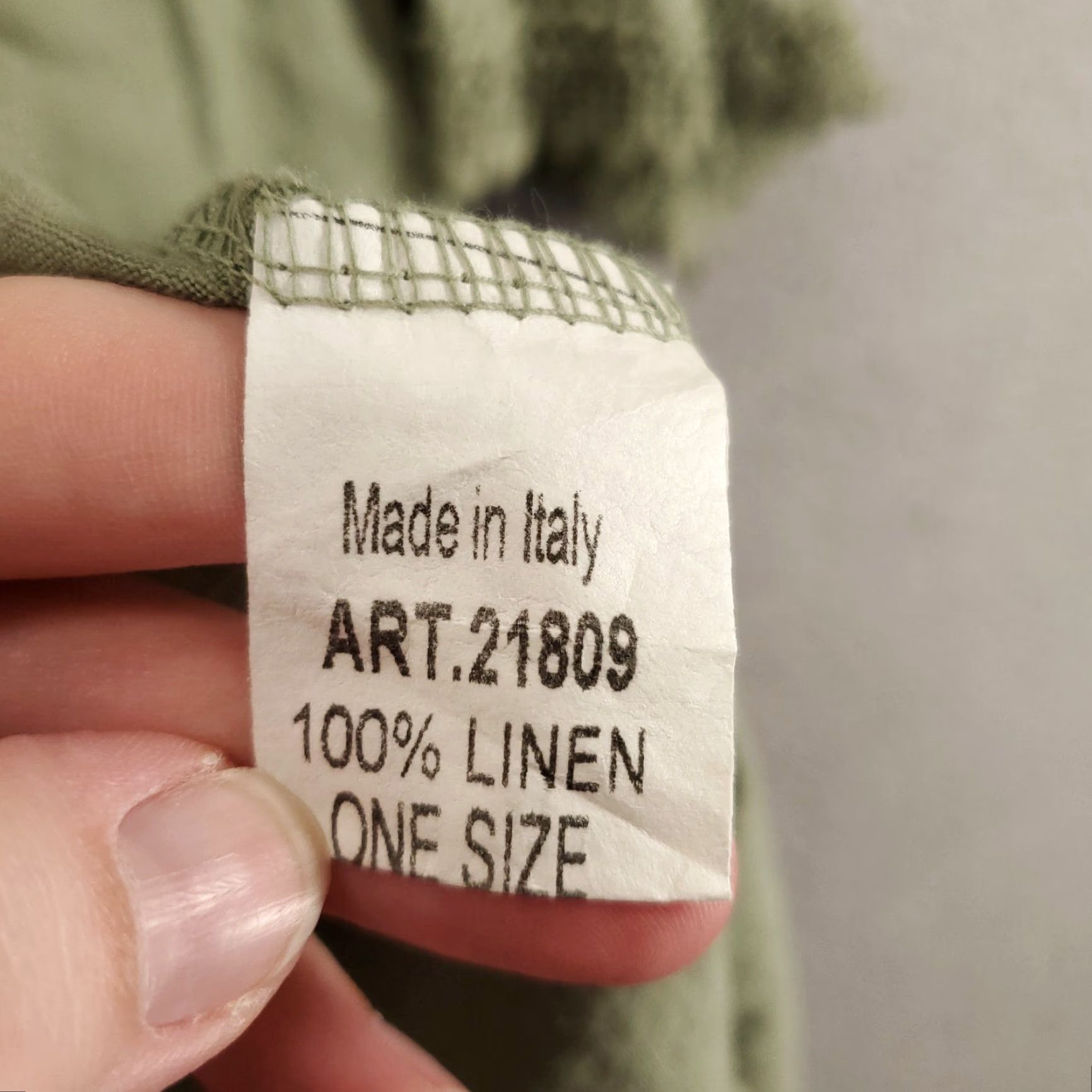 Vintage VINTAGE Valentina Naldi Linen Cardigan Women's One Size Green Lightweight Open Knit Casual Boho Fall Spring Summer Italy Size ONE SIZE - 6 Thumbnail