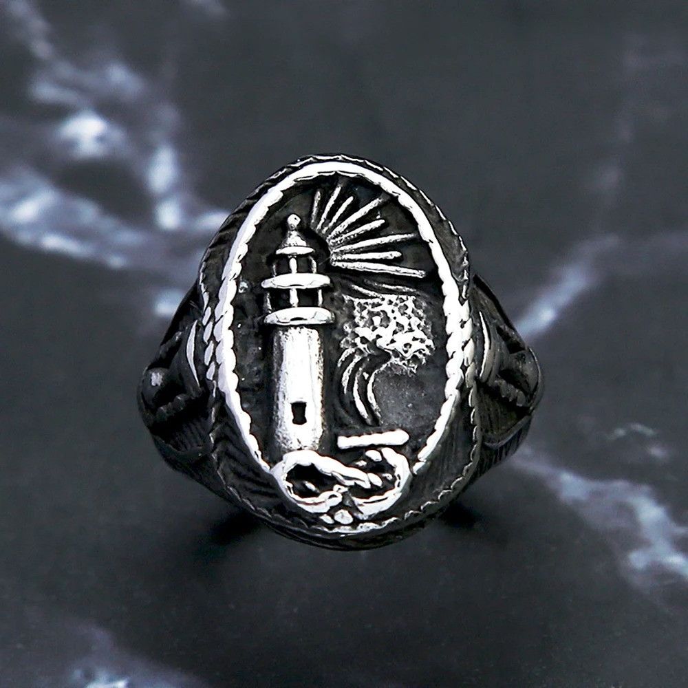 Vintage Vintage Viking Lighthouse Ring Size ONE SIZE - 2 Thumbnail
