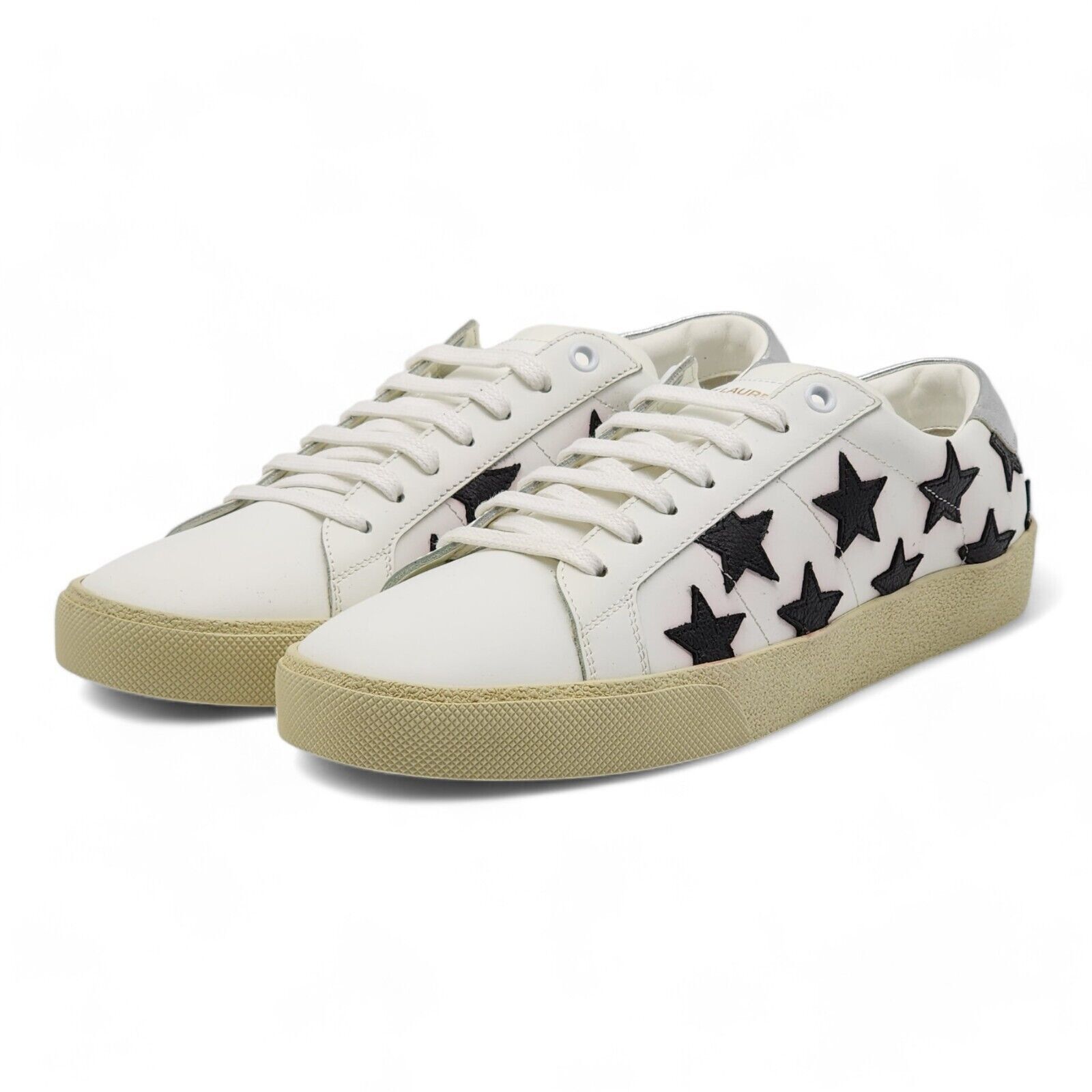 Court Low Top Sneakers - Leather - White - 41 (8 US) $750