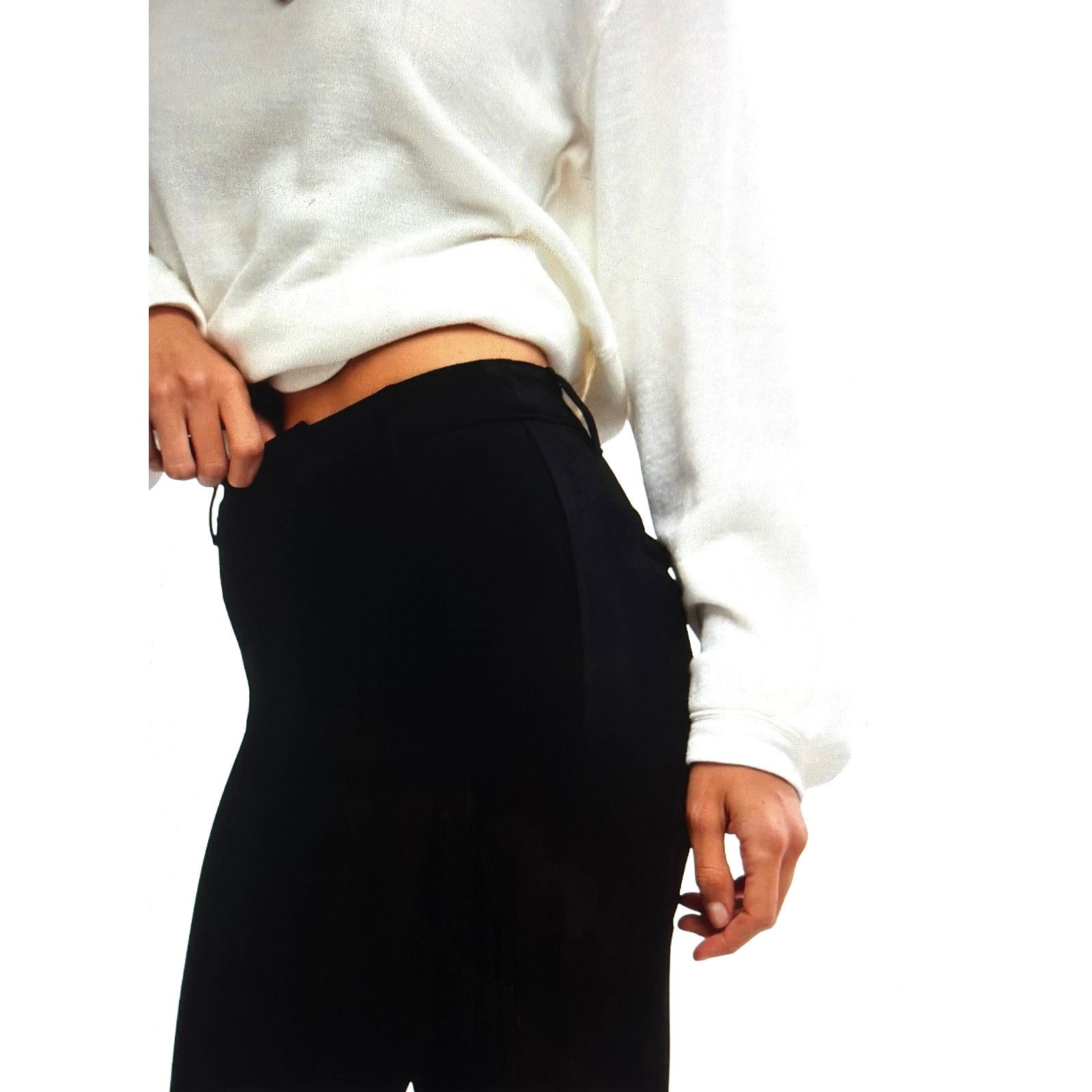Free People Free People Molly Slim Pants Black size 12 Size 34" / US 12 / IT 48 - 9 Thumbnail