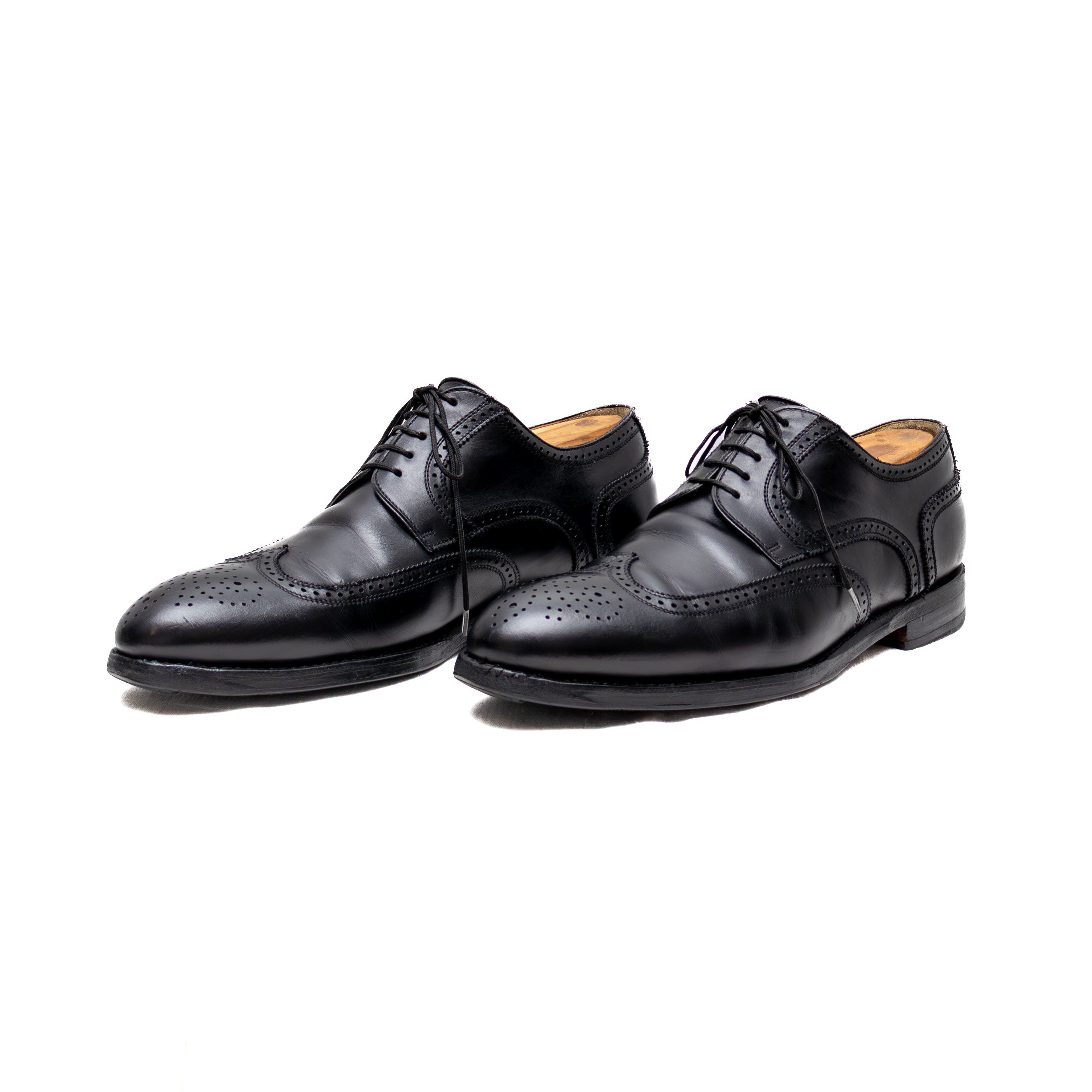 Berwick 1707 Men’s Berwick 1707 Black Leather Brogue Oxford Shoes sz 11 Size US 11 / EU 44 - 1 Thumbnail