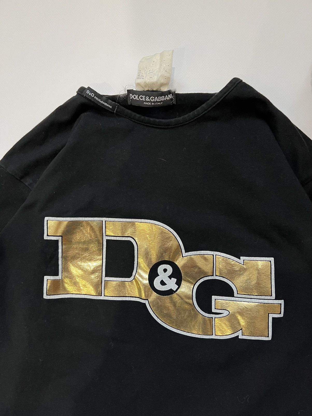 Dolce & Gabbana Vintage Dolce Gabbana D&G Black Sweatshirt Avant Garde Size US S / EU 44-46 / 1 - 3 Thumbnail