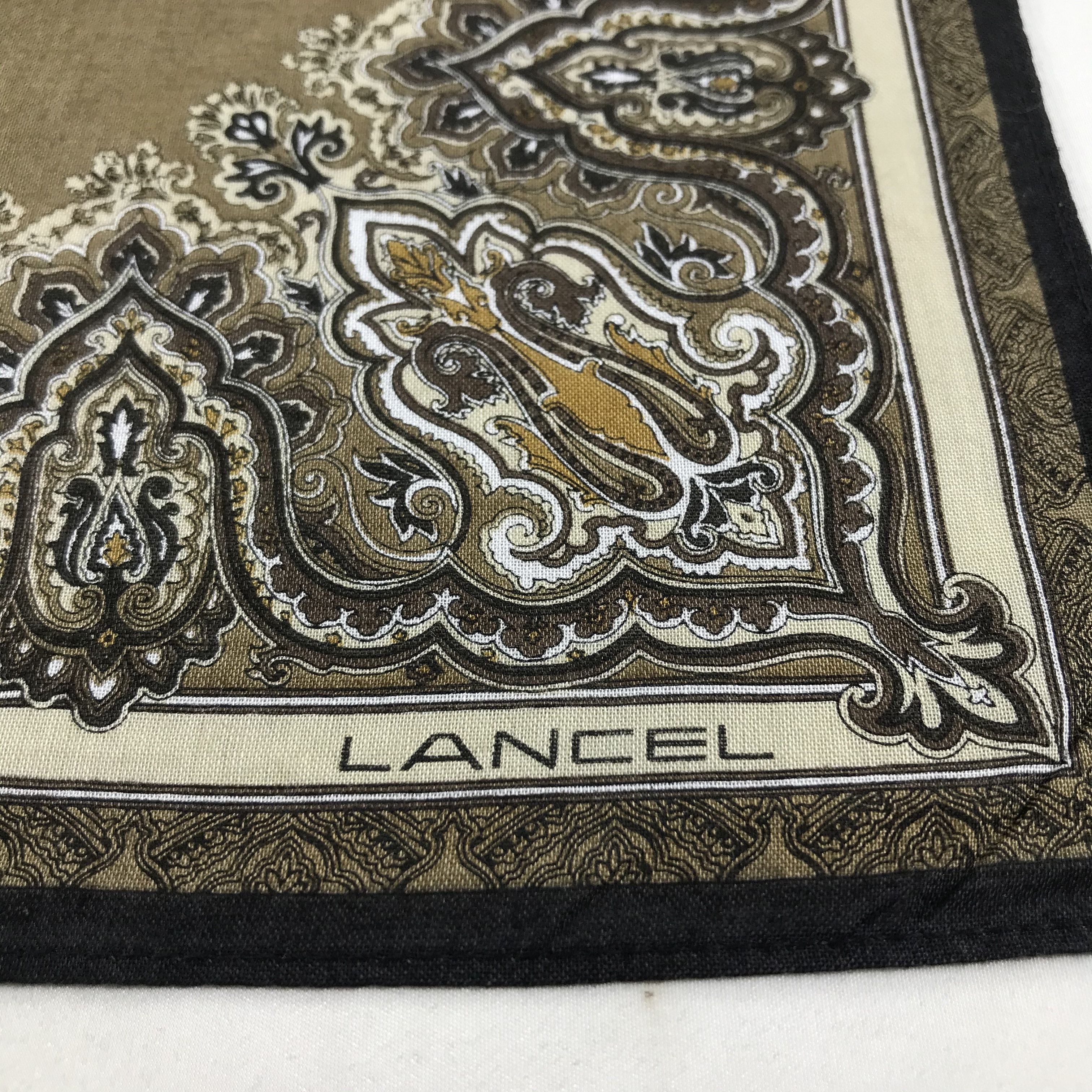 Lancel Lancel Paisley Handkerchief Neckerchief Bandana H44 Size ONE SIZE - 4 Thumbnail
