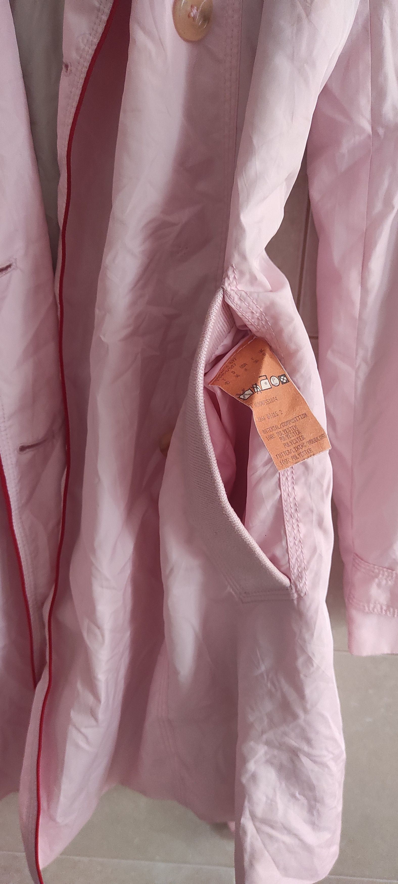 Hugo Boss × Vintage Hugo Boss Classic Double-breasted Trench Coat Light Pink Size S / US 4 / IT 40 - 6 Thumbnail