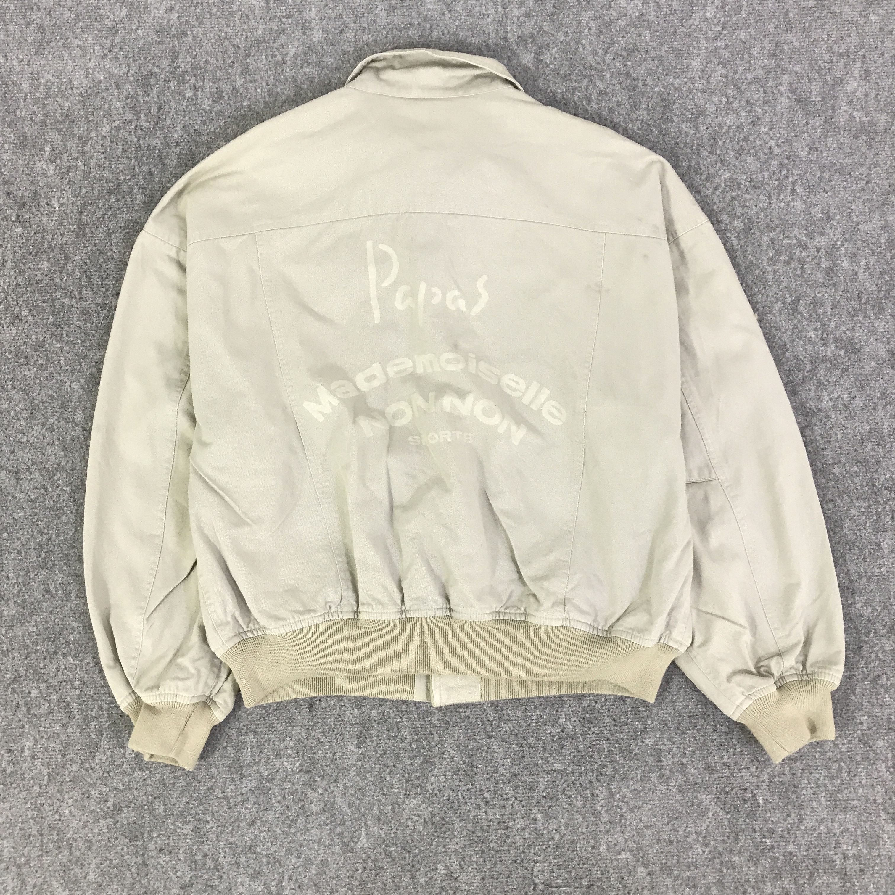 Japanese Brand PAPAS TENNIS BUTTON BOMBER JACKET K119B9 Size US L / EU 52-54 / 3 - 3 Thumbnail