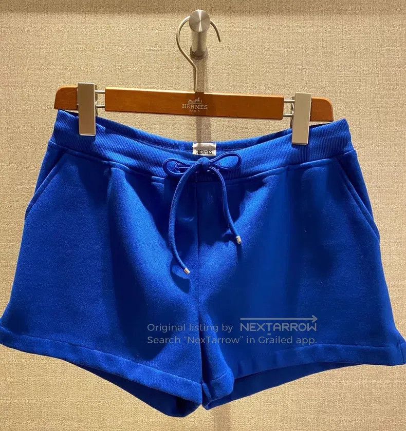Hermes Hermes Sports shorts, blue Size 27" / US 4 / IT 40 - 6 Thumbnail