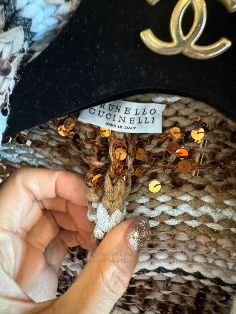 Brunello Cucinelli Brunello Cucinelli Sequined Short Jacket Top Cardigan Size XS / US 0-2 / IT 36-38 - 3 Thumbnail