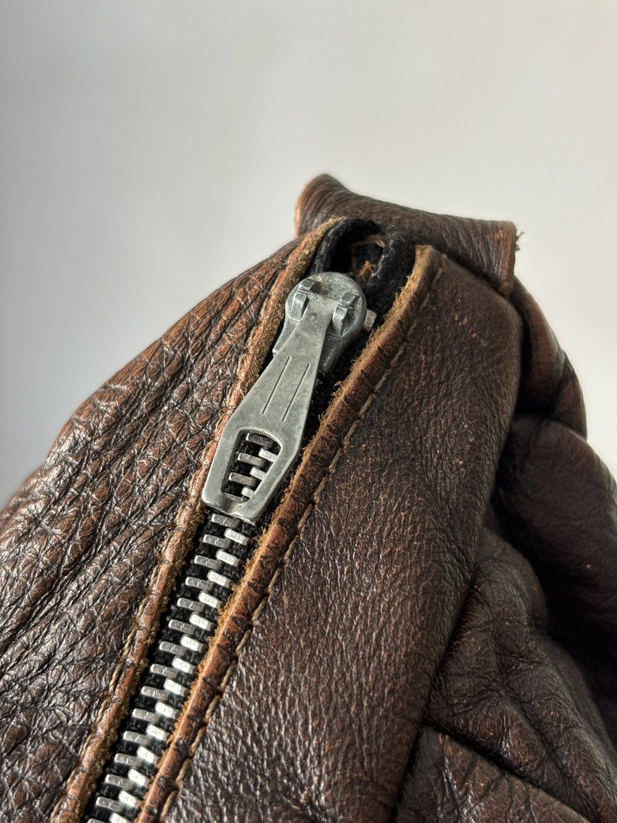 Genuine Leather × Vintage Vintage 60s Plaeted Leather Shoulders Bag Size ONE SIZE - 8 Thumbnail