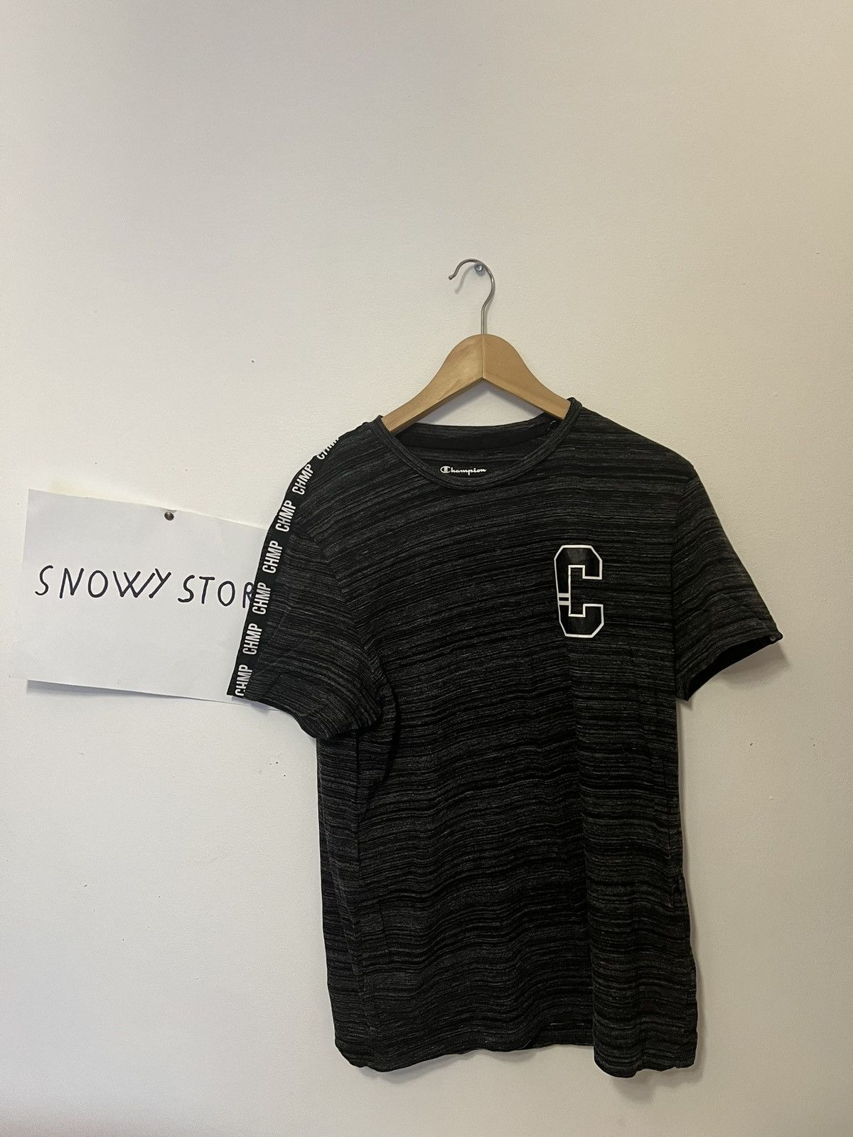 Champion × Vintage Vintage Gray and Black Champion Tee Size US M / EU 48-50 / 2 - 1 Thumbnail