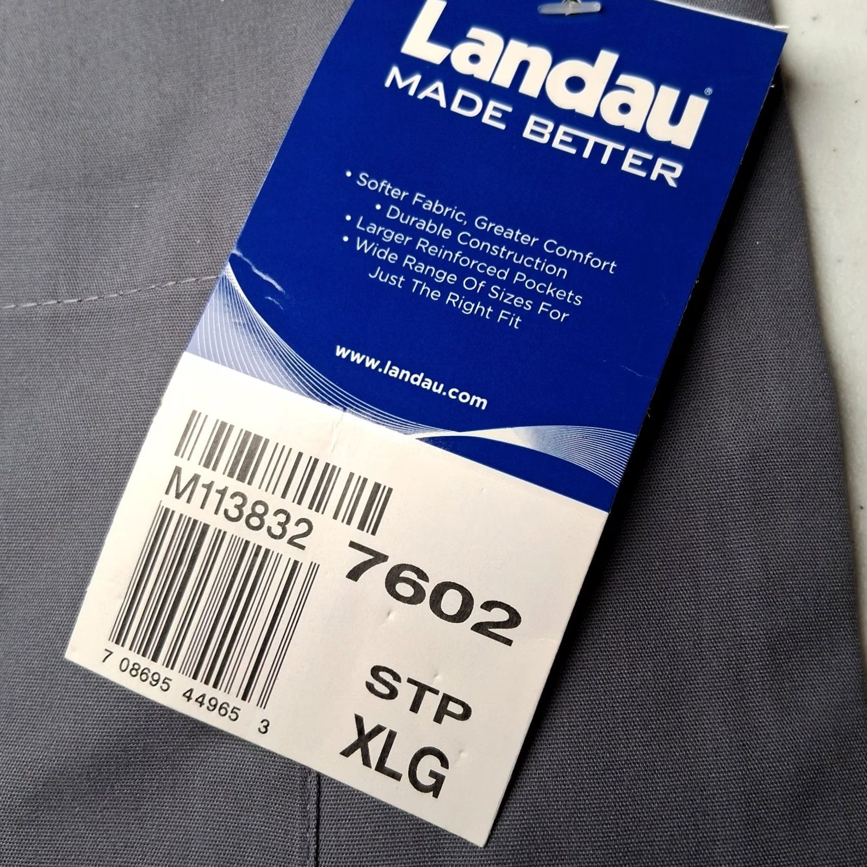 Vintage Landau Scrub Pants Men XL Gray Drawstring Workwear M113832 7602 STP M113832 7602 Landau Practitioner Medical Unisex Women XL Gray Pants Size US 36 / EU 52 - 4 Thumbnail