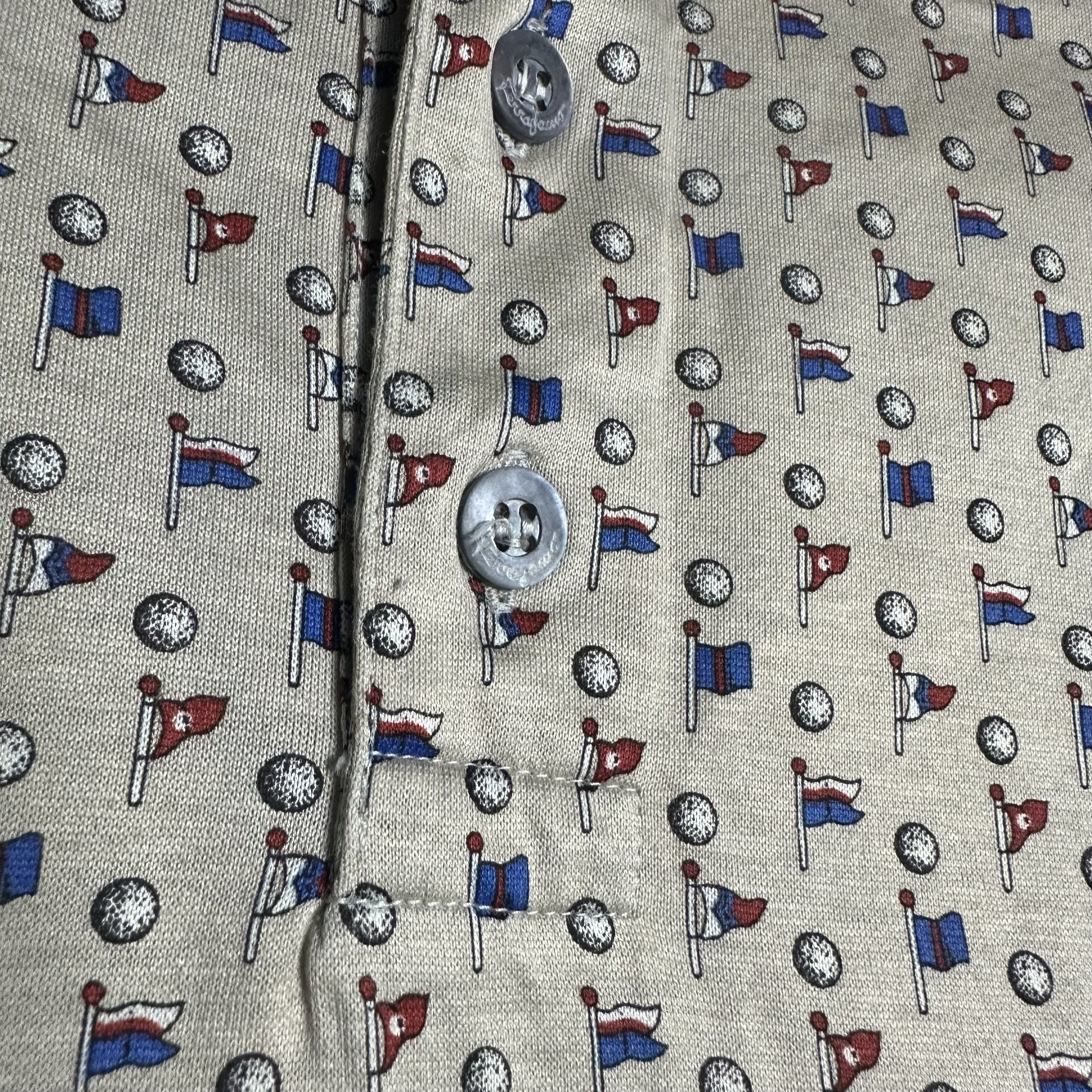 Salvatore Ferragamo 🔥RARE🔥Vintage Salvatore Ferragamo OVP Polo Shirt Size US L / EU 52-54 / 3 - 3 Thumbnail