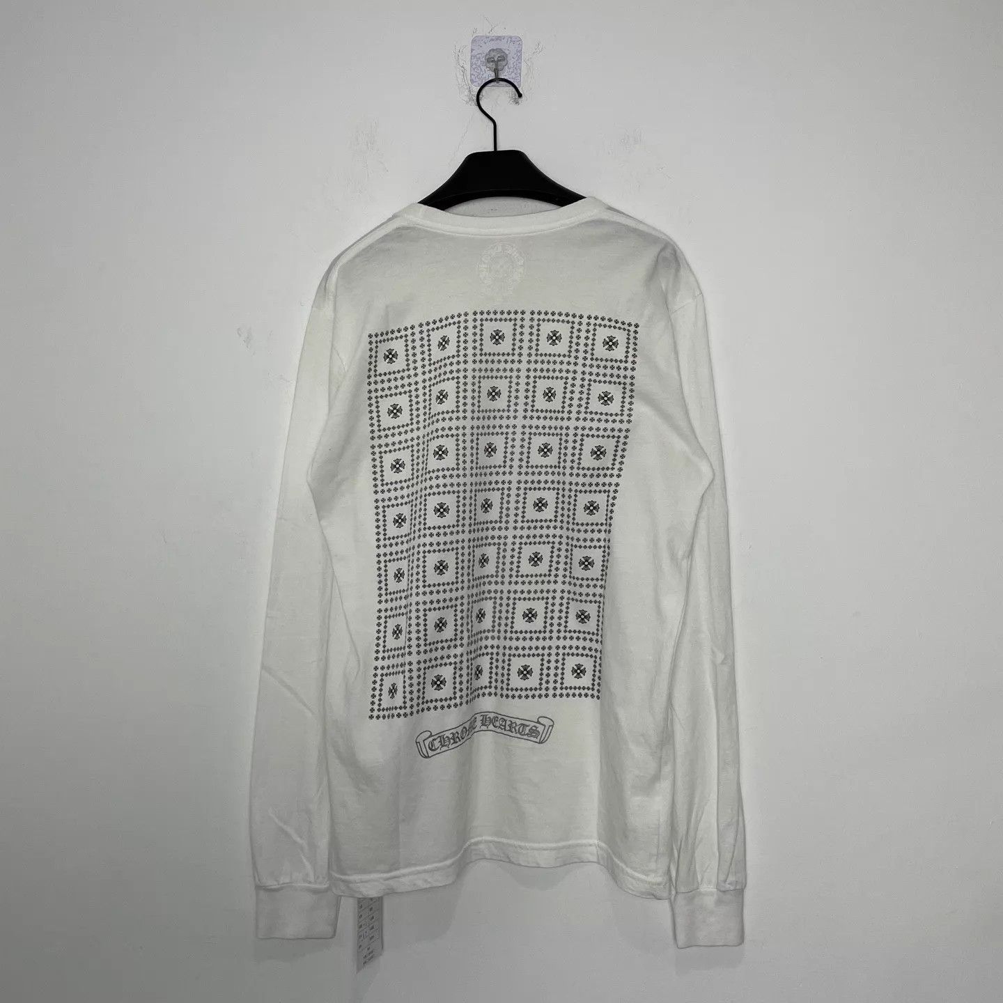 Chrome Hearts Chrome Hearts CH PLUS Full Cross Scroll White Long Sleeve Size US M / EU 48-50 / 2 - 2 Thumbnail