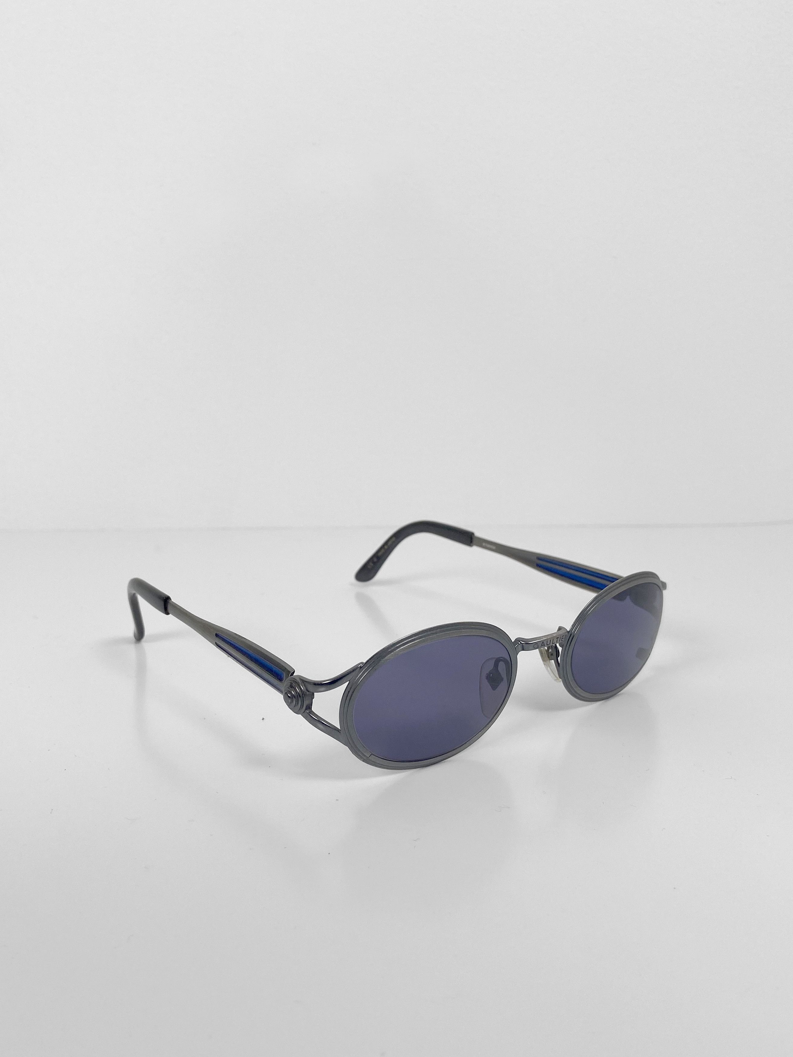 image of Jean Paul Gaultier Vintage Jpg Sunglasses in Metal, Women's