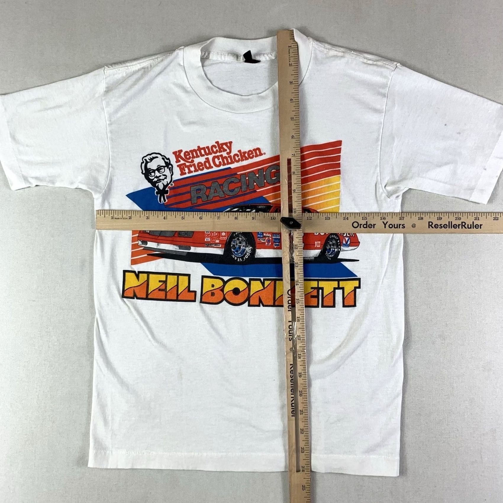 NASCAR VINTAGE Scott Design Shirt Mens Small White Kentucky Fried Chicken Neil Bonnett NASCAR 80s Racing Size US S / EU 44-46 / 1 - 5 Thumbnail