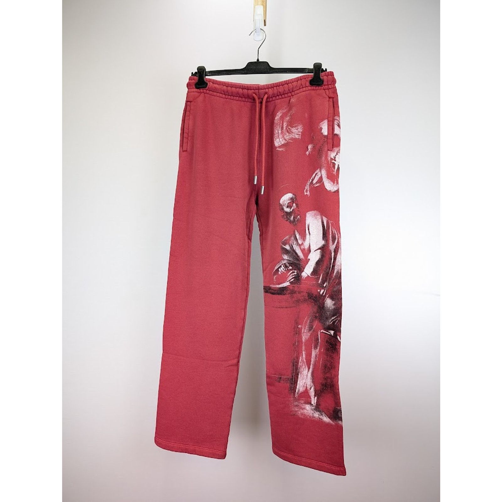 Off-White o1rshd1 BW S. Matthew Sweatpants & Joggers in Rio Red Grey Size US 34 / EU 50 - 2 Thumbnail