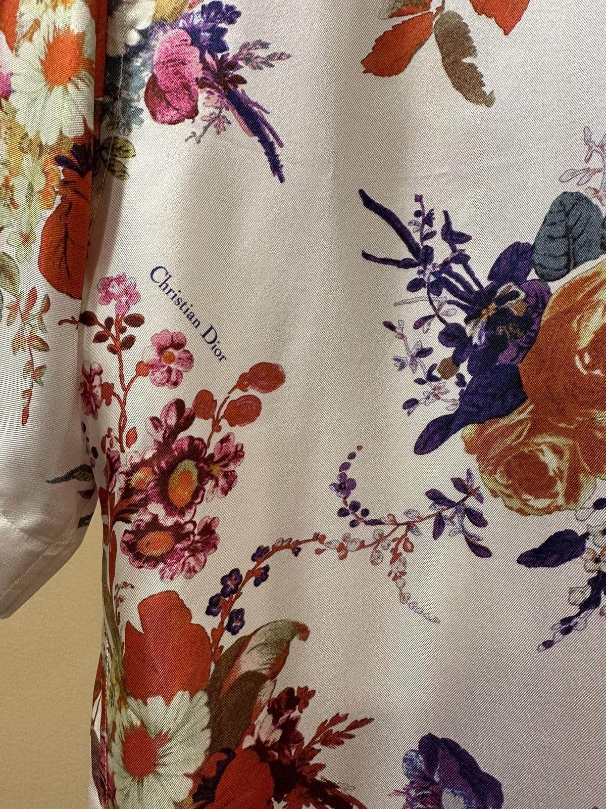 Dior Dior x Kaws Kim Jones Silk Floral Button Up Bee Logo Shirt Size US M / EU 48-50 / 2 - 3 Thumbnail