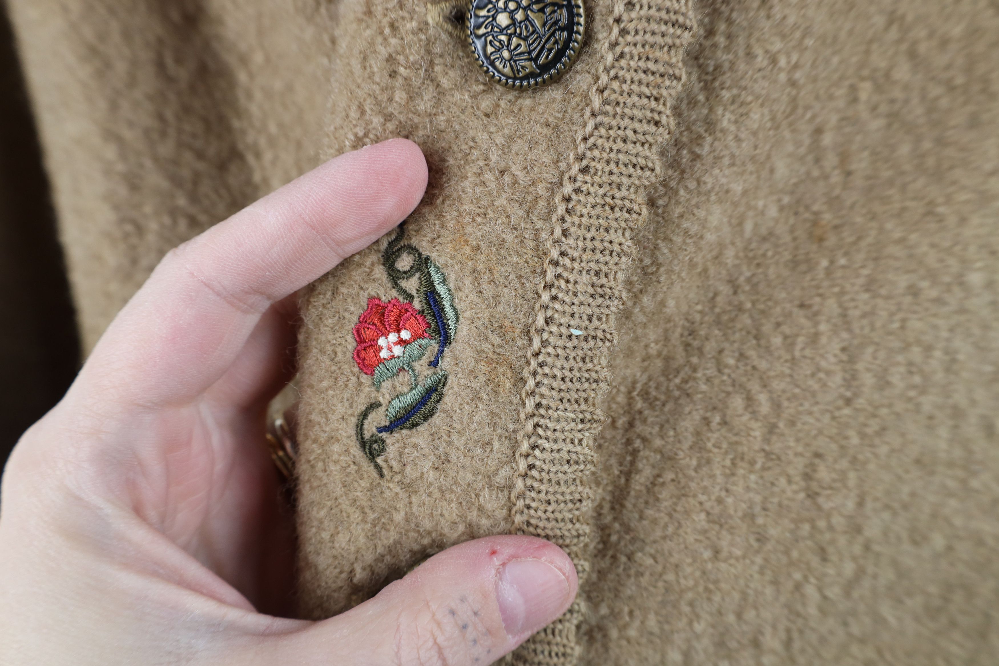 Vintage Vintage 90s Streetwear Flower Button Cardigan Sweater Jacket Size M / US 6-8 / IT 42-44 - 12 Thumbnail