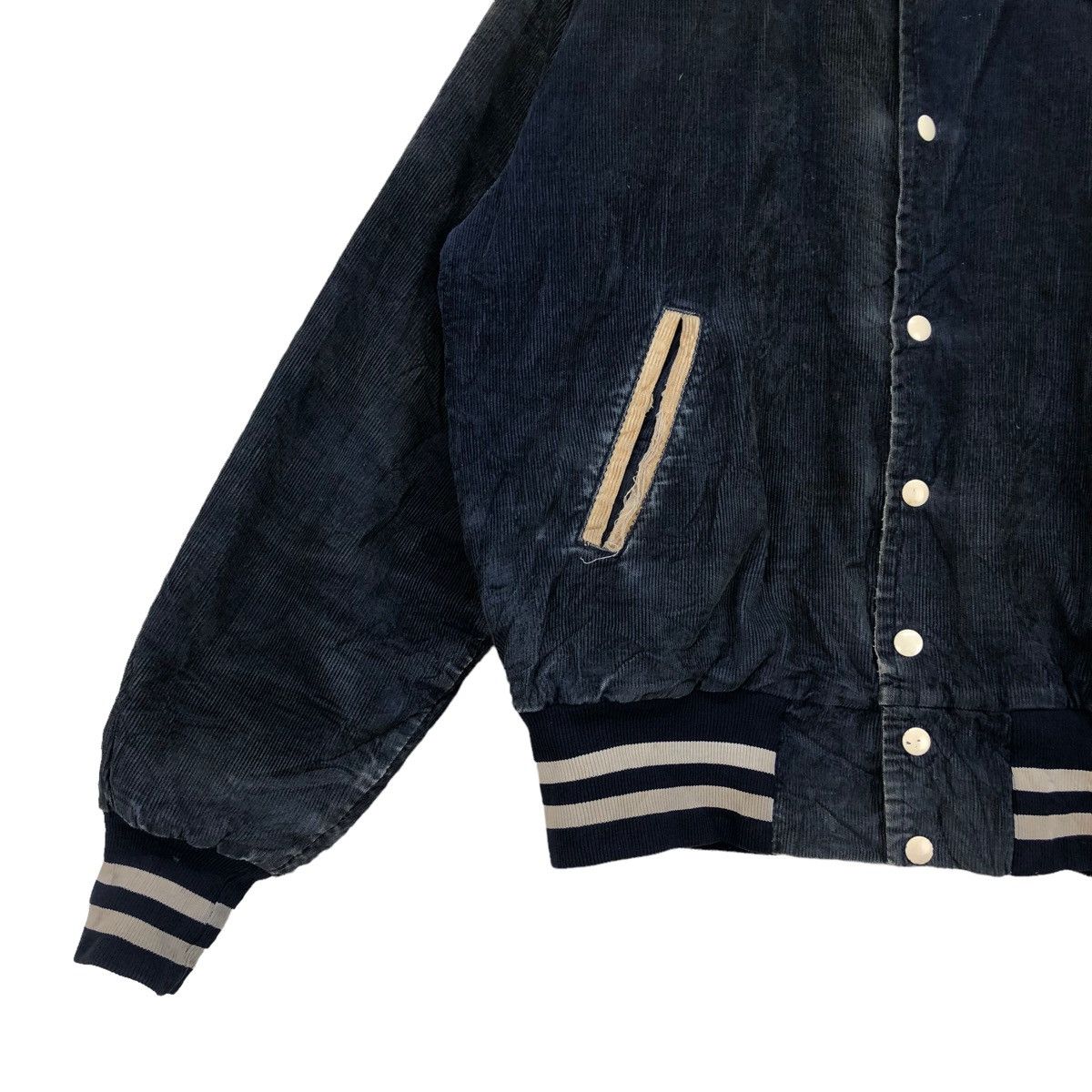 Vintage VTG 80s Bomber Buccaneer Mfg Wrestling Jacket Made In Usa Size US M / EU 48-50 / 2 - 5 Thumbnail