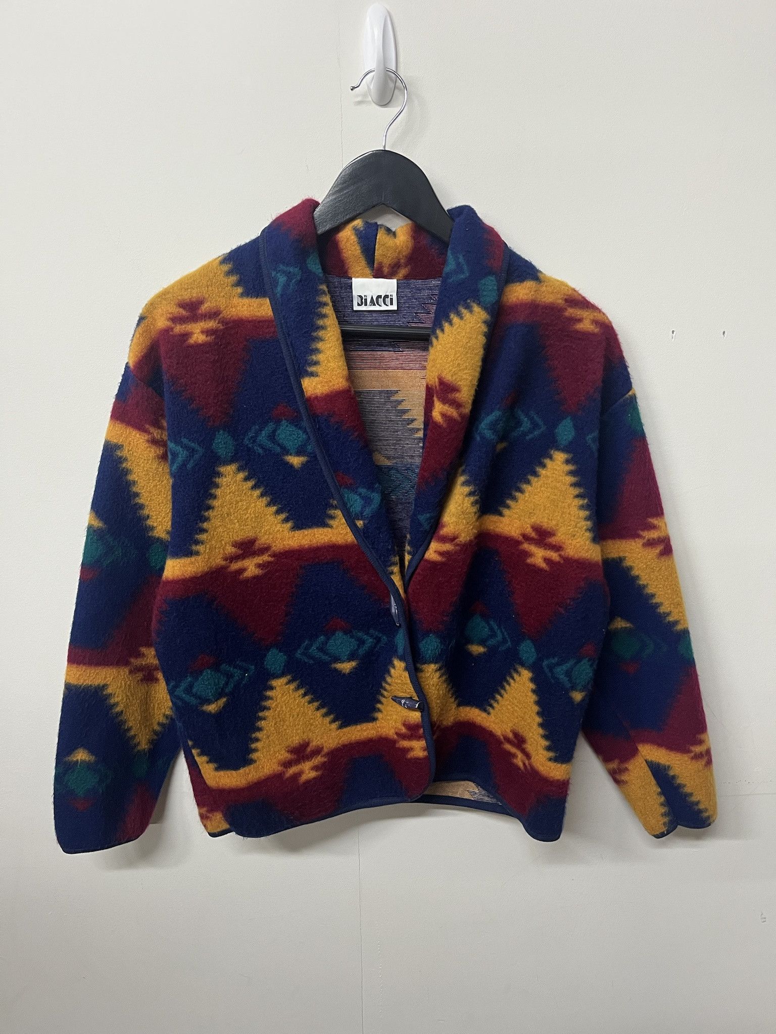 Pendleton × Vintage Vintage 1990s Patterned Fleece Jacket Size S Size US S / EU 44-46 / 1 - 1 Thumbnail