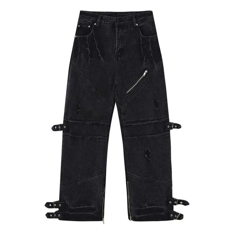 Retro street design overalls and street jeans