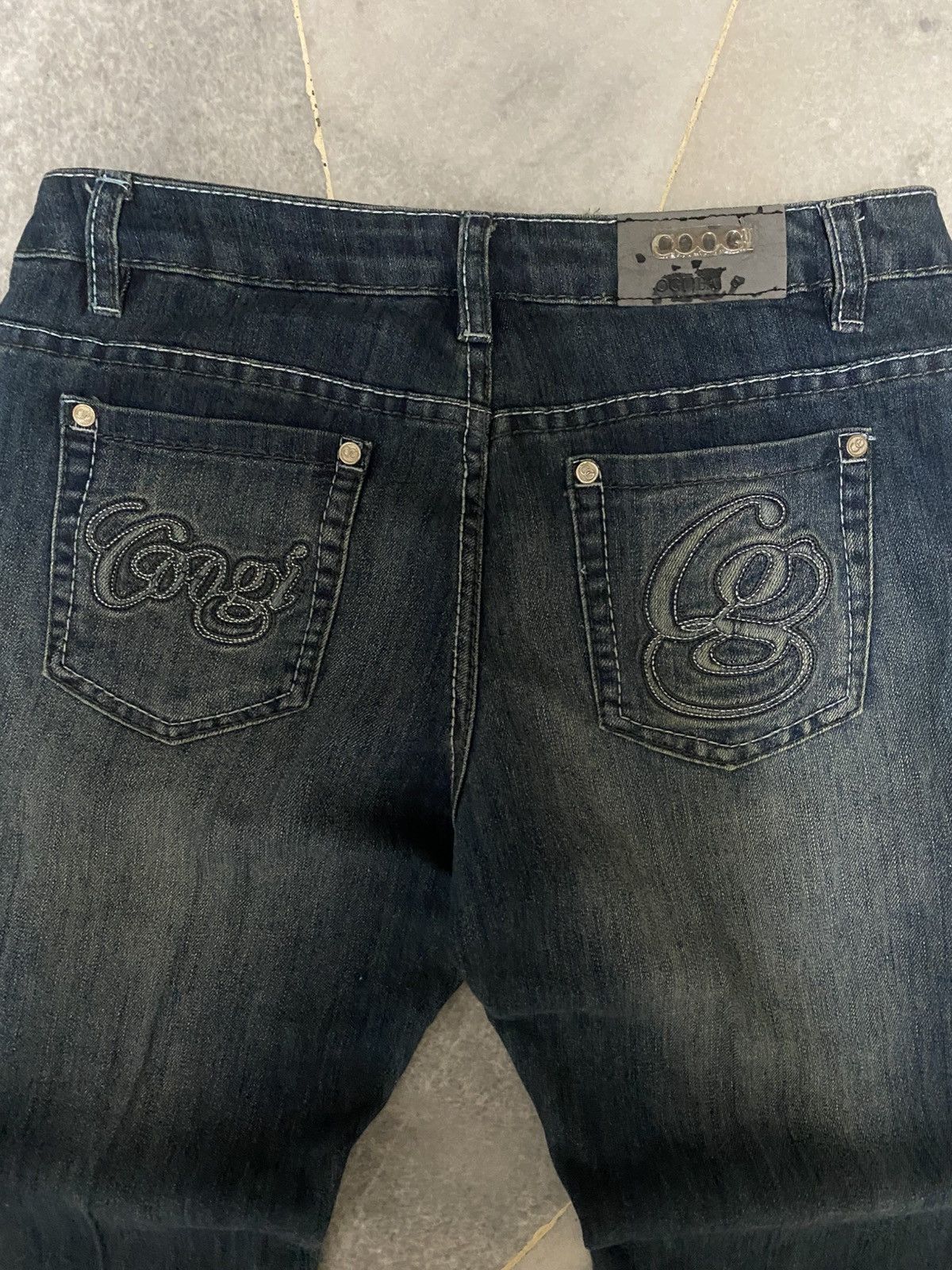 Coogi Vintage COOGI Embroidered Logo Denim Jeans - Y2K Flare Size 30" / US 8 / IT 44 - 13 Thumbnail