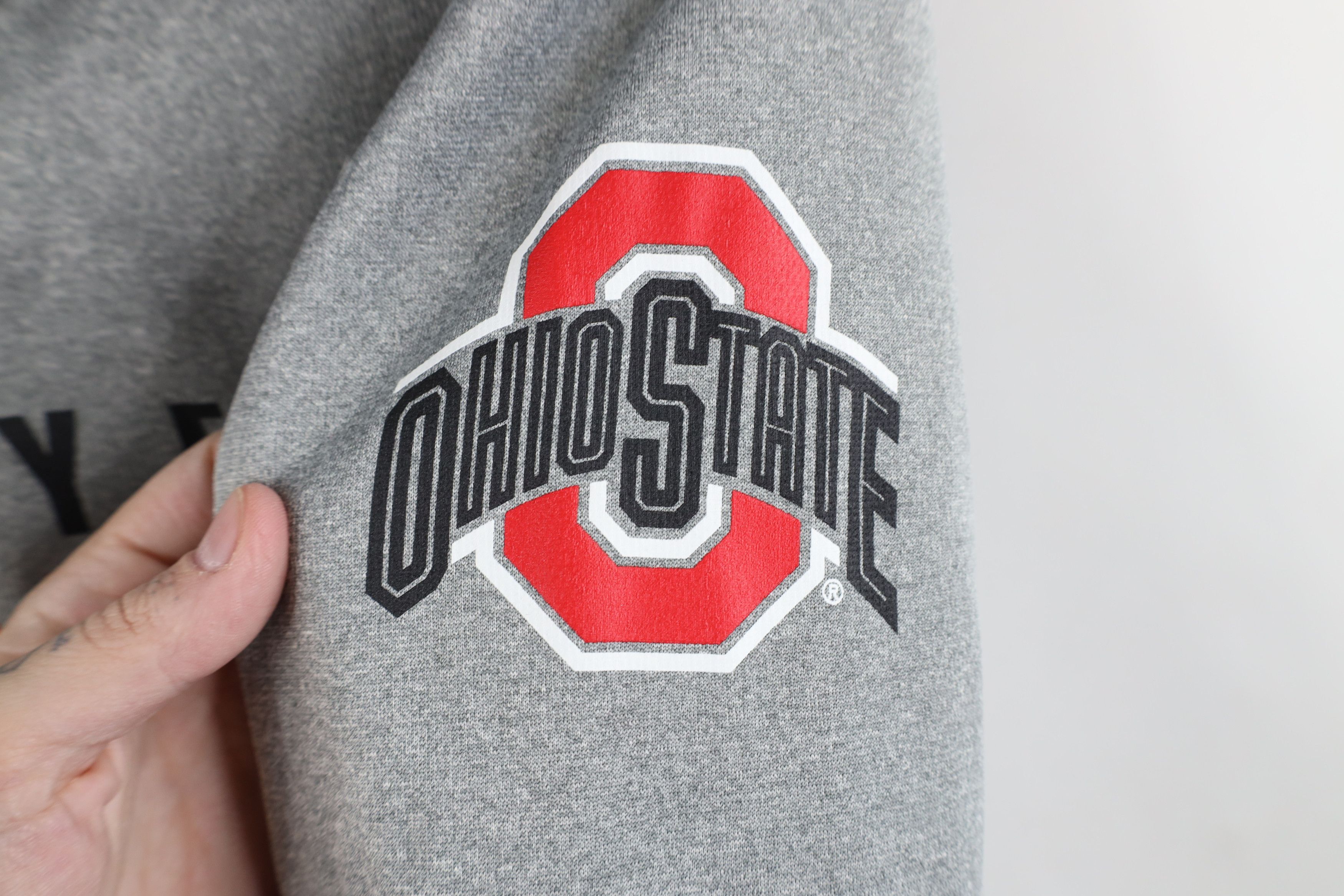 Nike × Vintage Nike Therma Fit Ohio State University Football Hoodie Gray Size US L / EU 52-54 / 3 - 4 Thumbnail